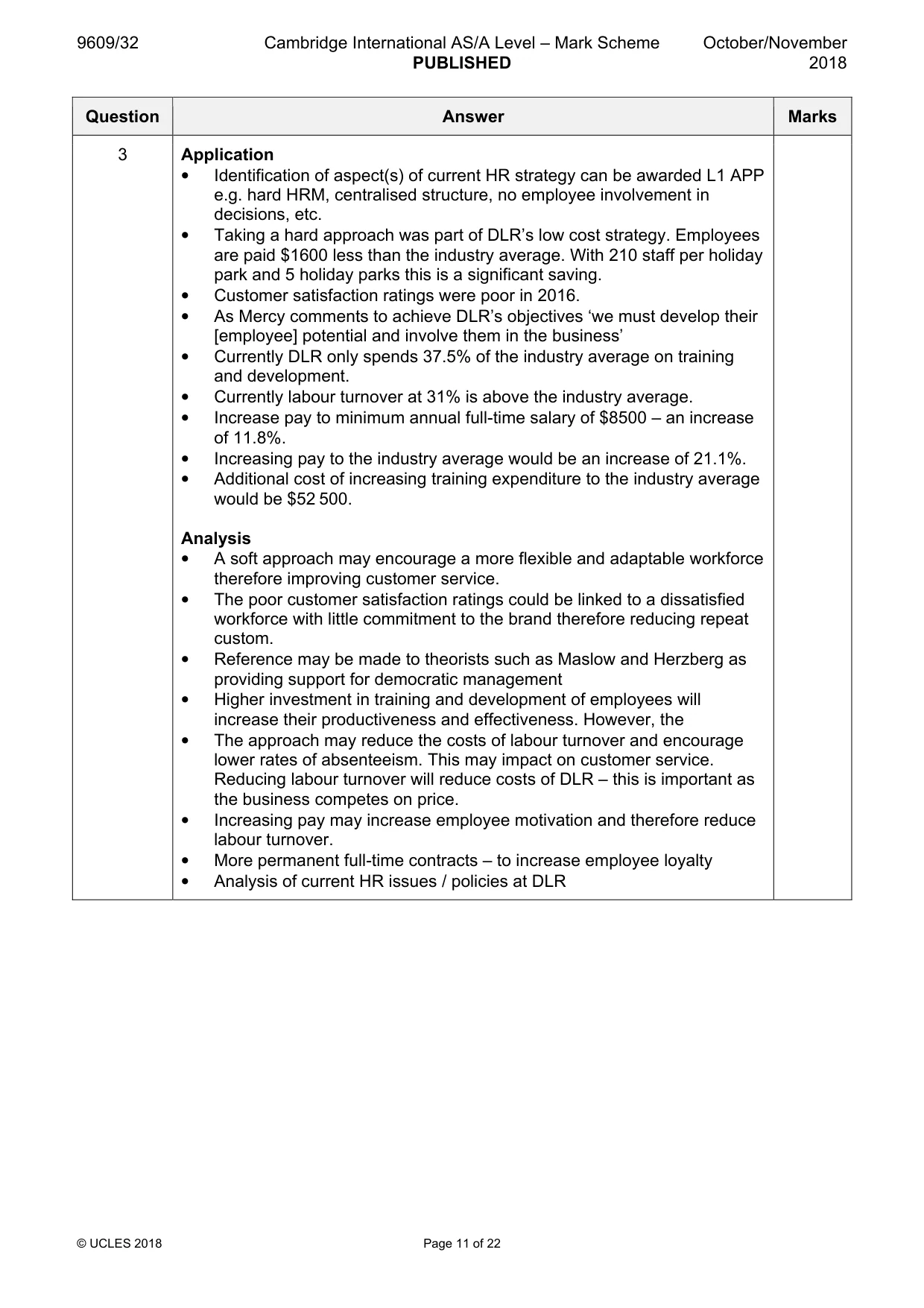 Mark scheme, page 11 of 22