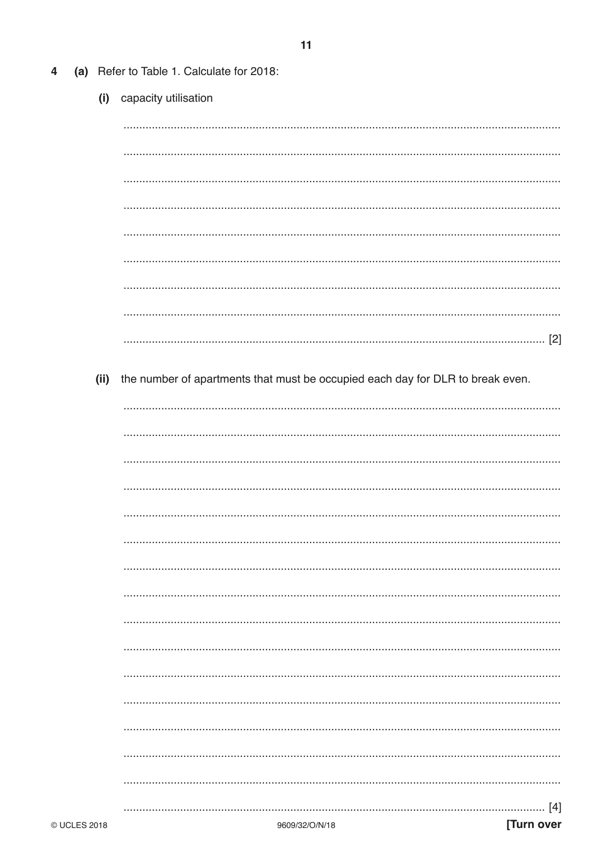 Cambridge A Level Business (for first examination in 2016) 9609 2018 Oct/Nov Paper 3 · Variant 2 question paper, page 11 of 20