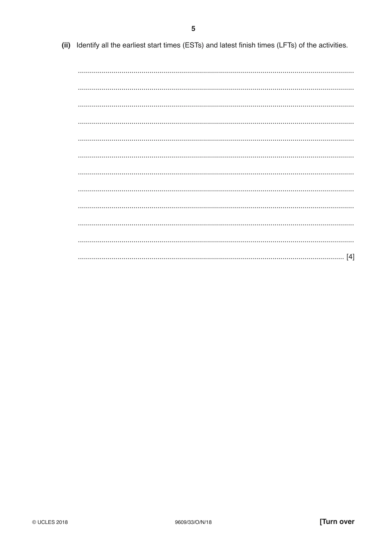 Cambridge A Level Business (for first examination in 2016) 9609 2018 Oct/Nov Paper 3 · Variant 3 question paper, page 5 of 20
