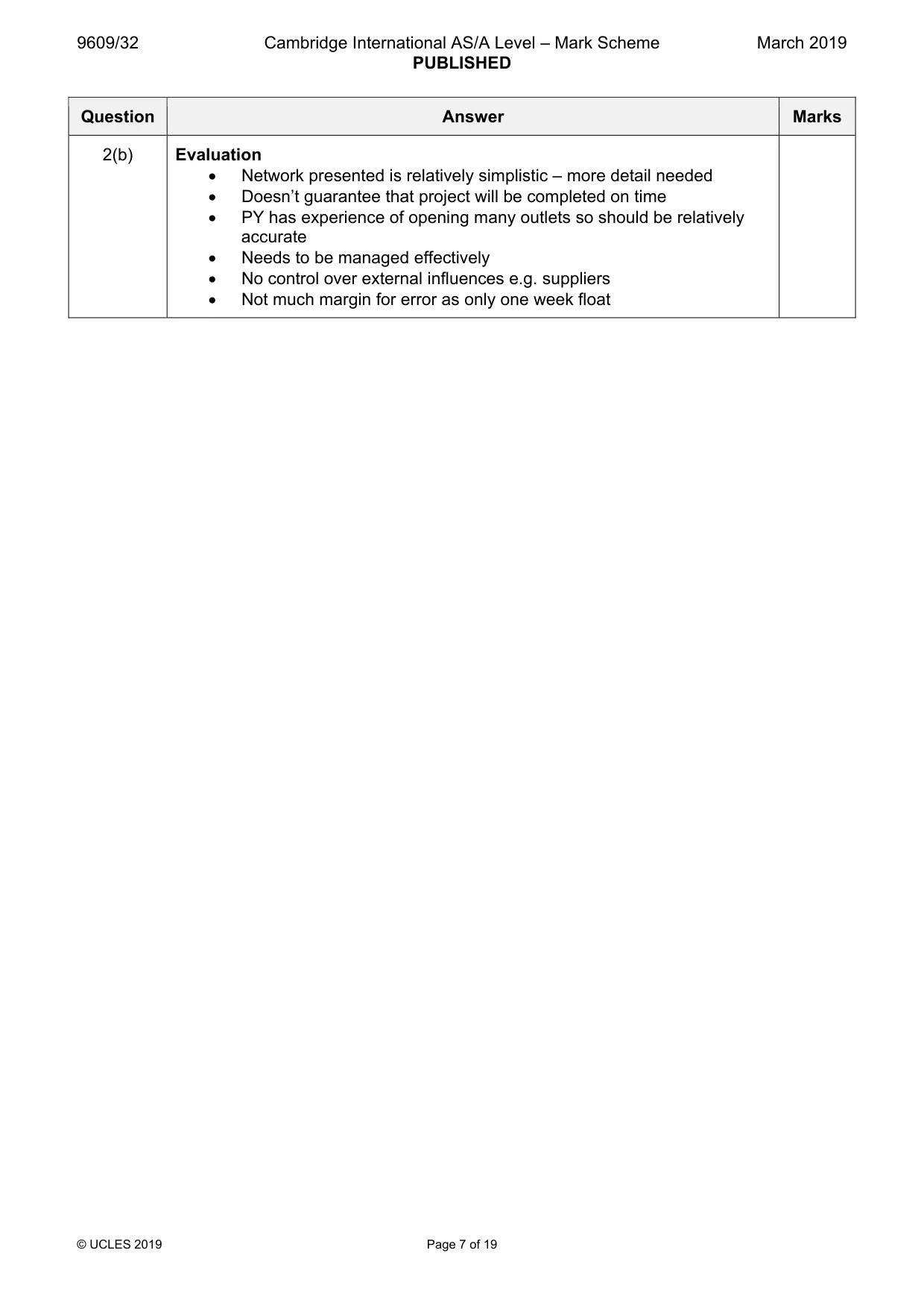 Mark scheme, page 7 of 19