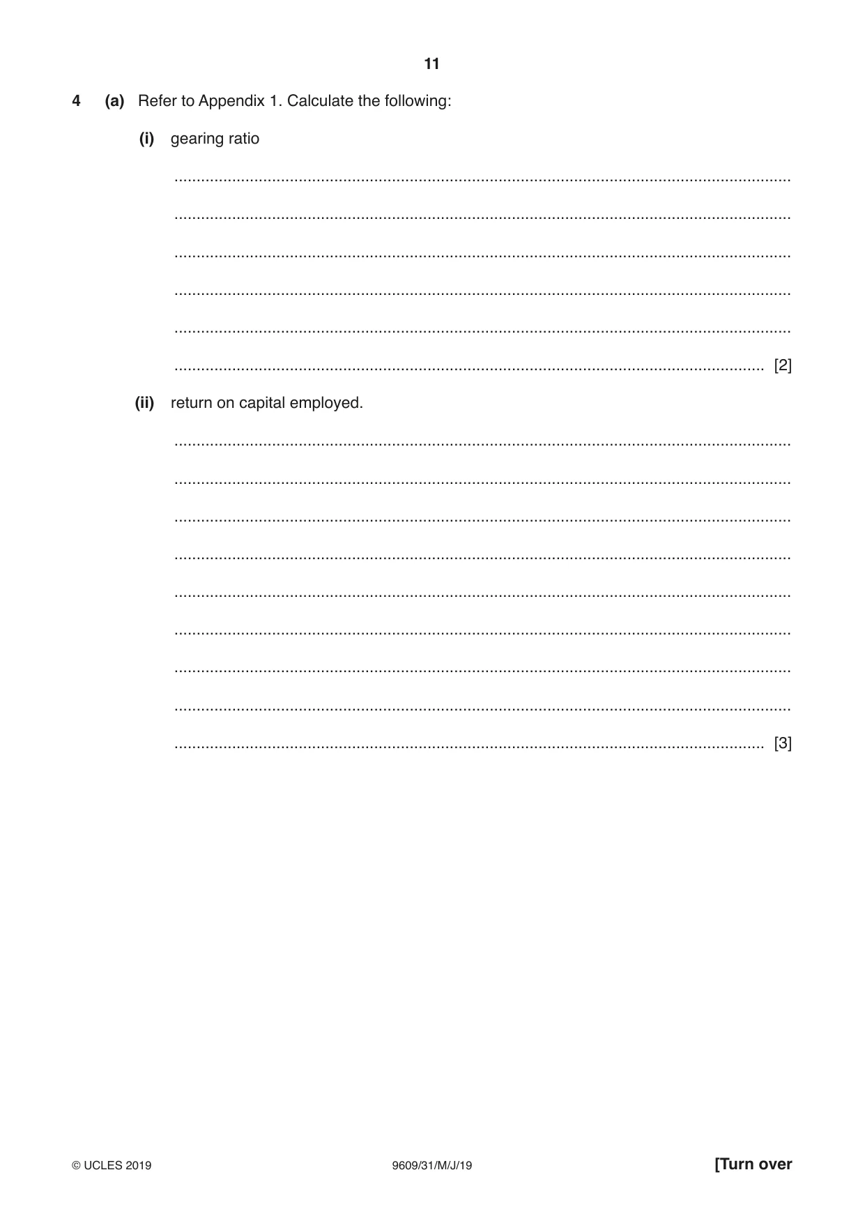 Cambridge A Level Business (for first examination in 2016) 9609 2019 May/June Paper 3 · Variant 1 question paper, page 11 of 20