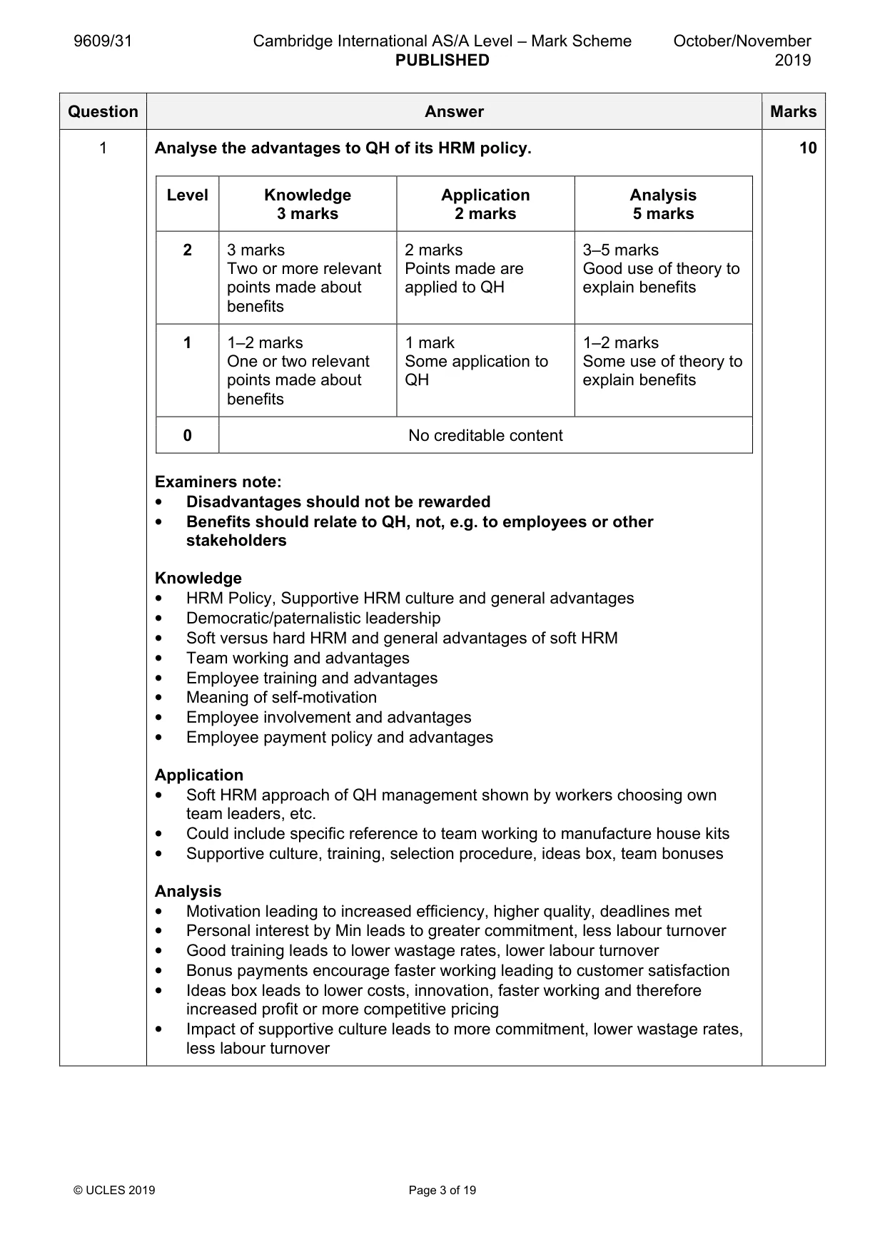 Mark scheme, page 3 of 19