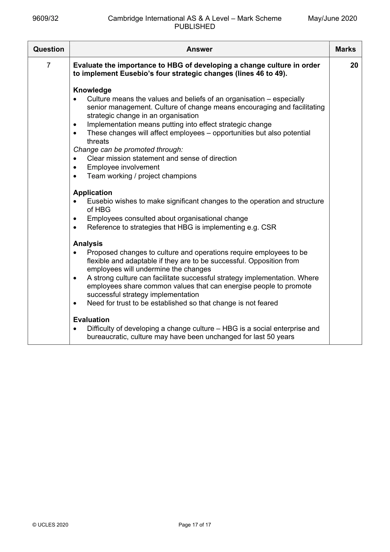 Mark scheme, page 17 of 17