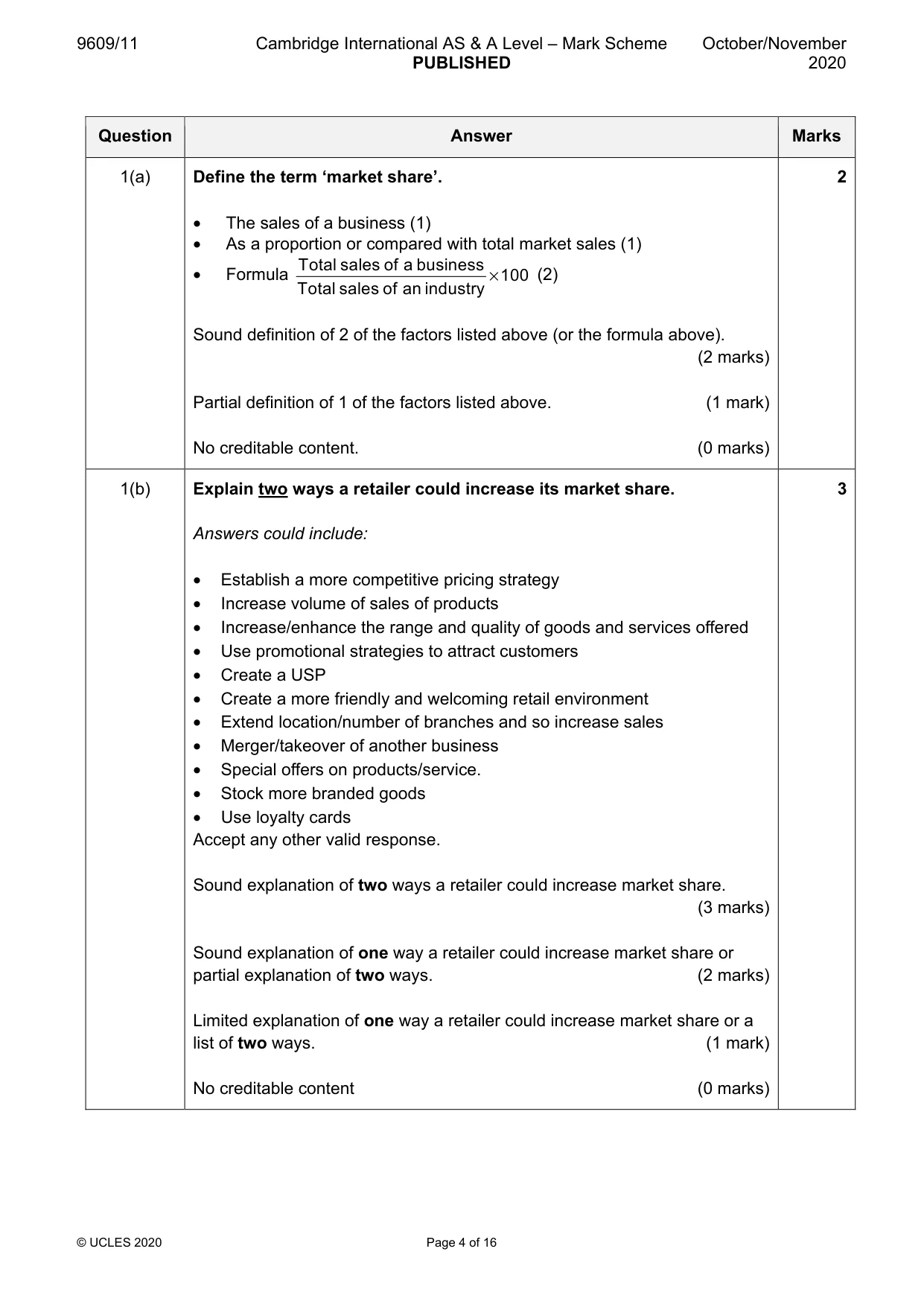 Mark scheme, page 4 of 16