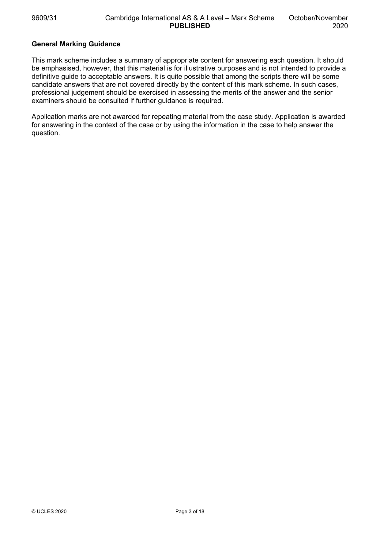Mark scheme, page 3 of 18