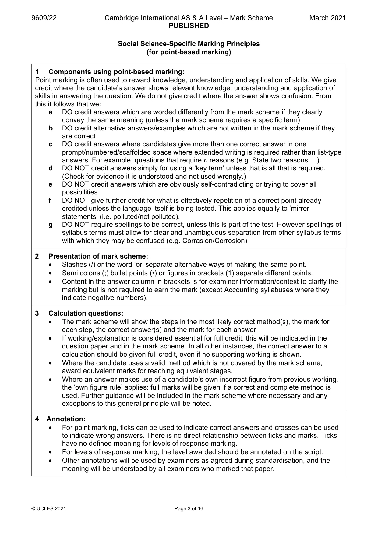 Mark scheme, page 3 of 16