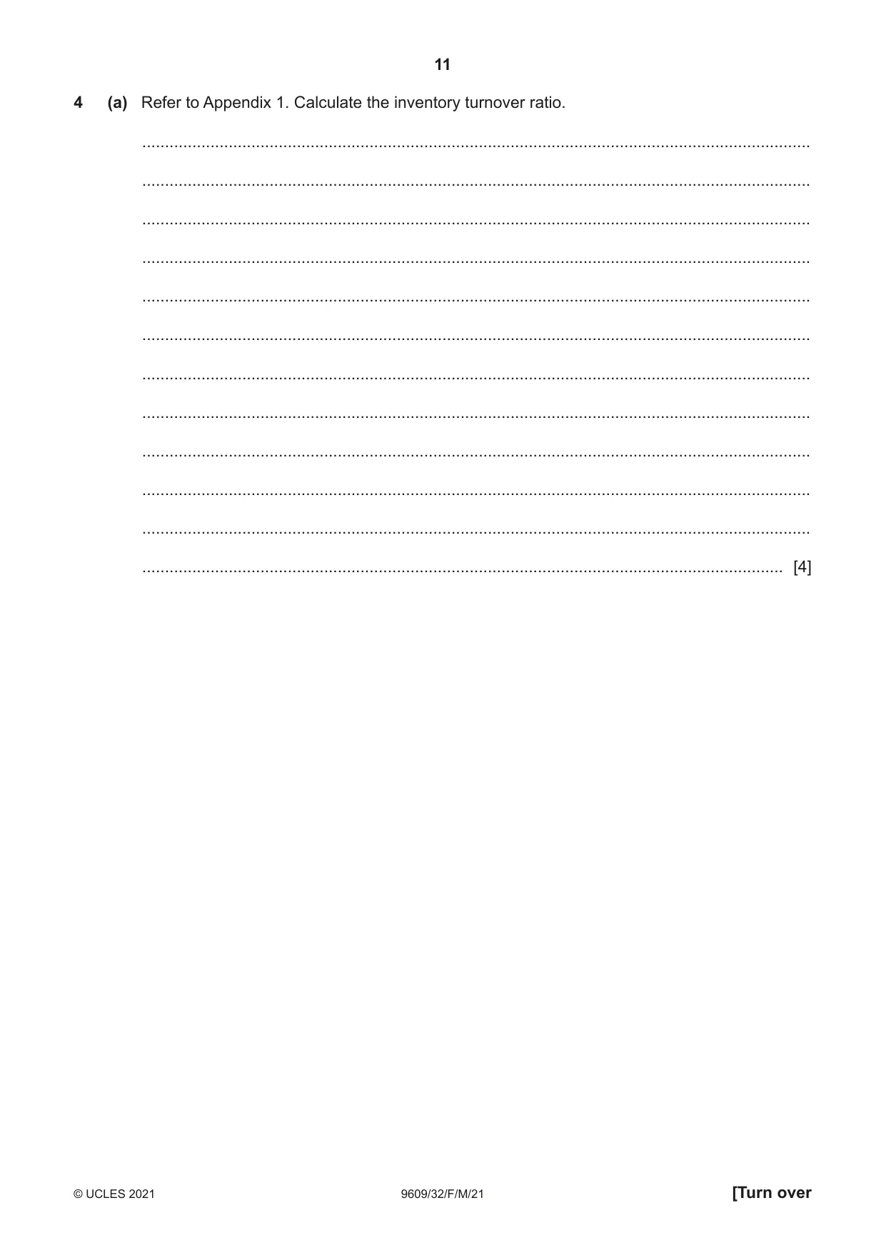 Cambridge A Level Business (for first examination in 2016) 9609 2021 Feb/March Paper 3 · Variant 2 question paper, page 11 of 20