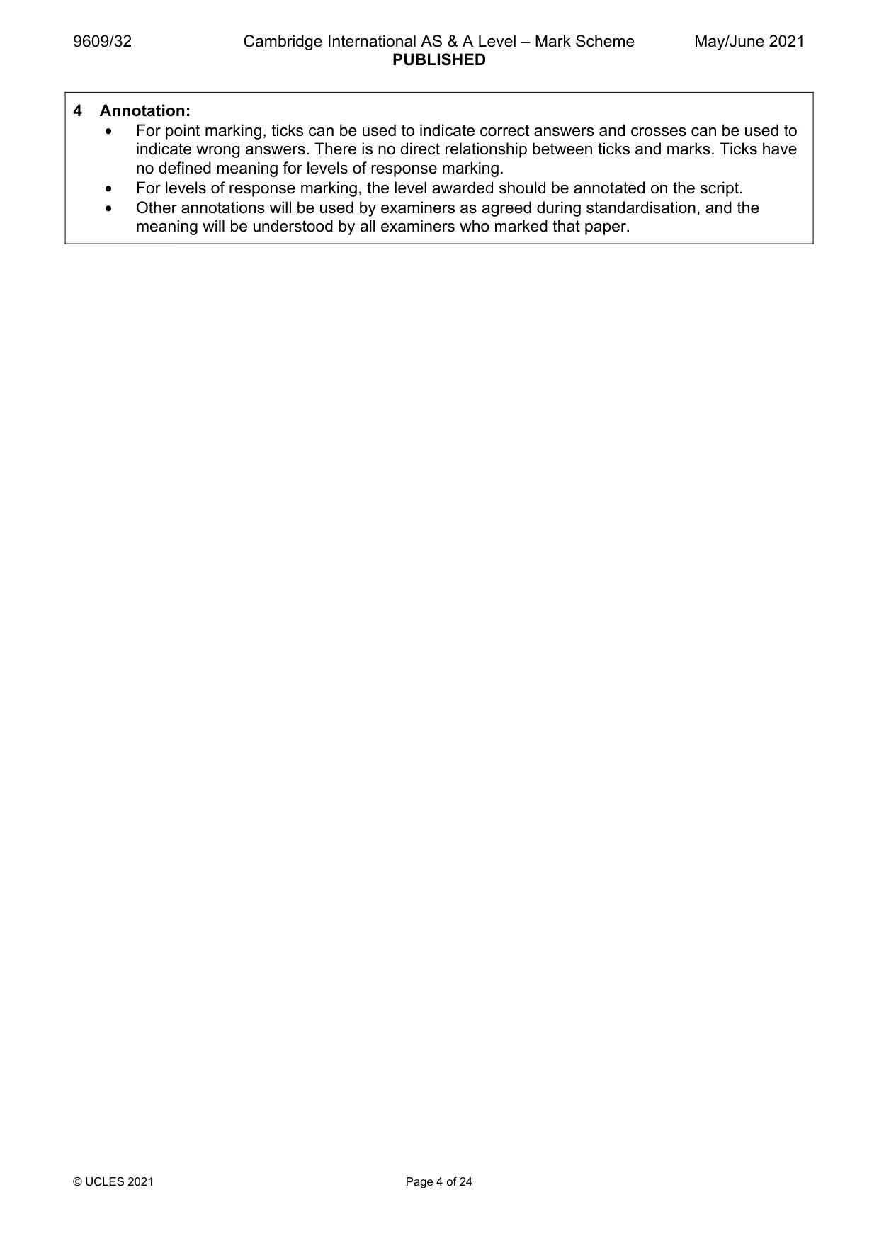 Mark scheme, page 4 of 24