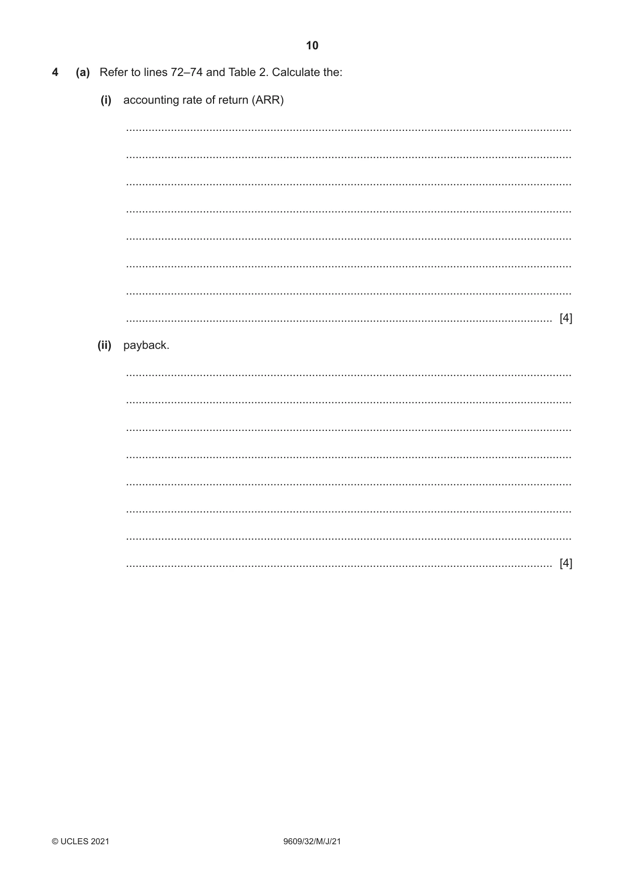 Cambridge A Level Business (for first examination in 2016) 9609 2021 May/June Paper 3 · Variant 2 question paper, page 10 of 20