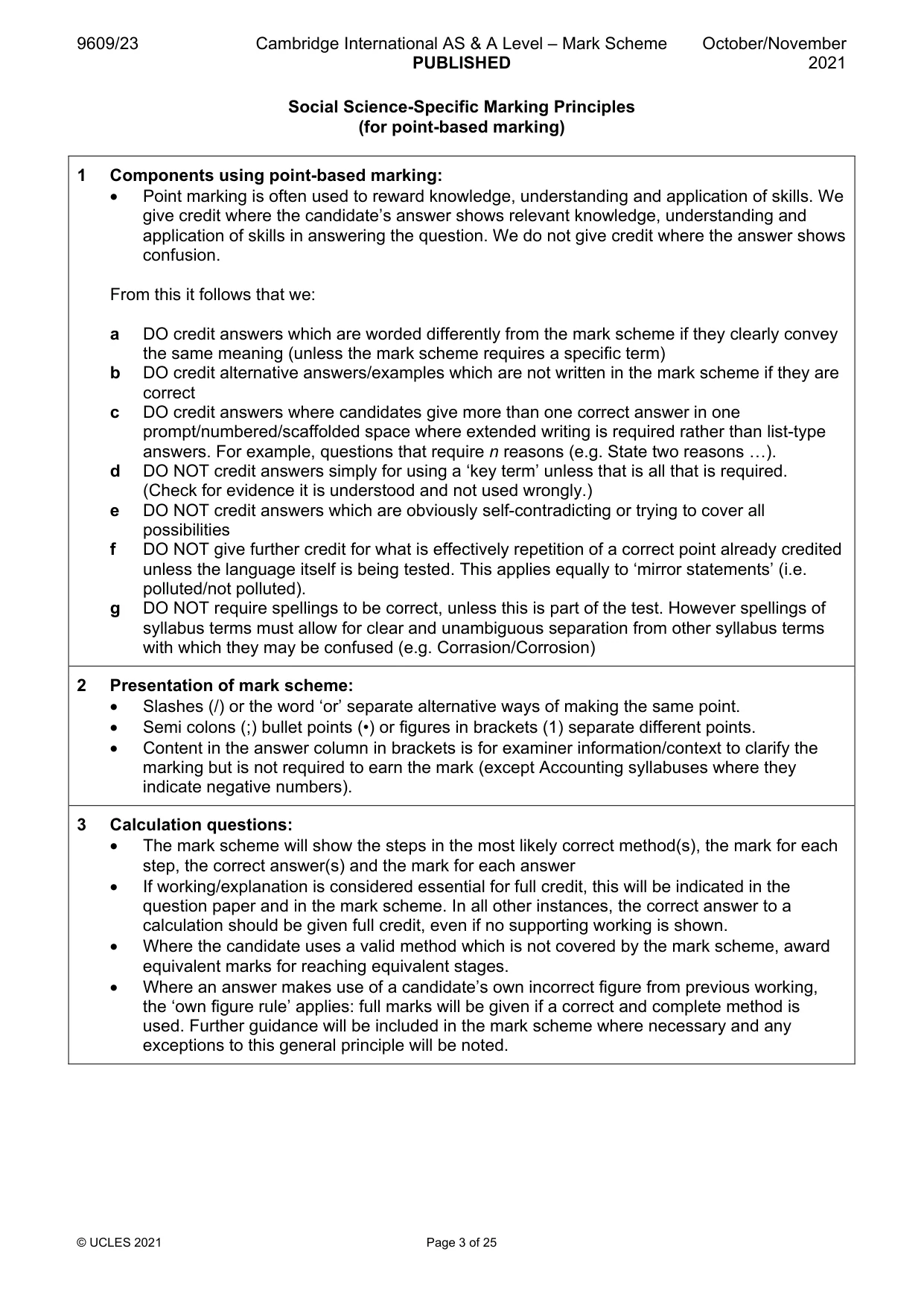 Mark scheme, page 3 of 25