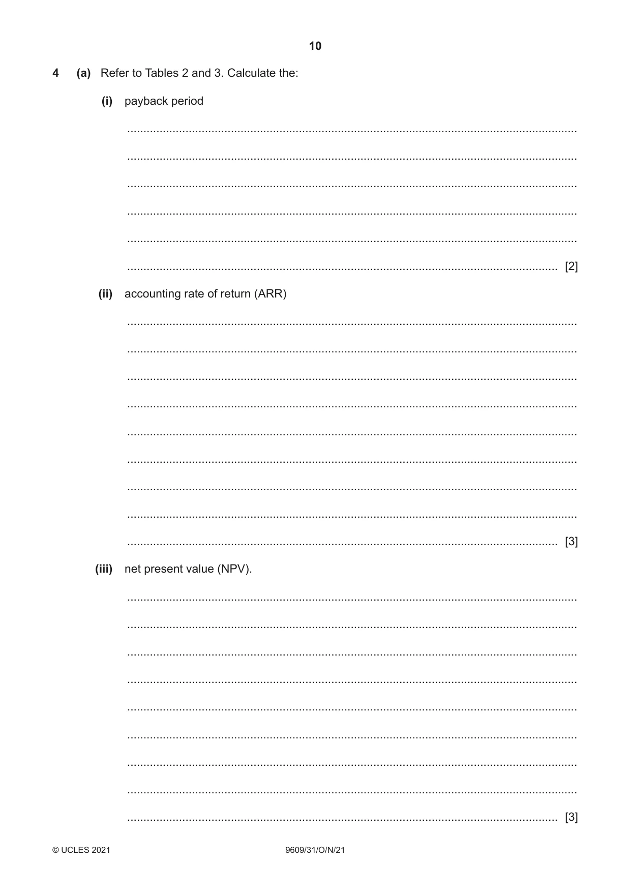 Cambridge A Level Business (for first examination in 2016) 9609 2021 Oct/Nov Paper 3 · Variant 1 question paper, page 10 of 20