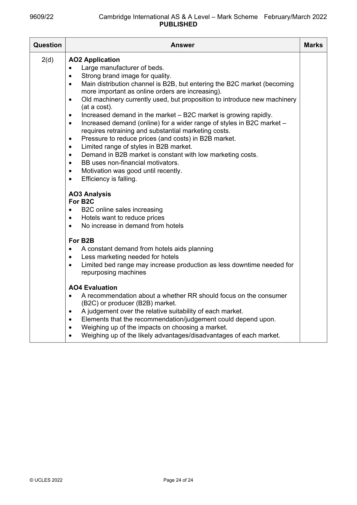Mark scheme, page 24 of 24