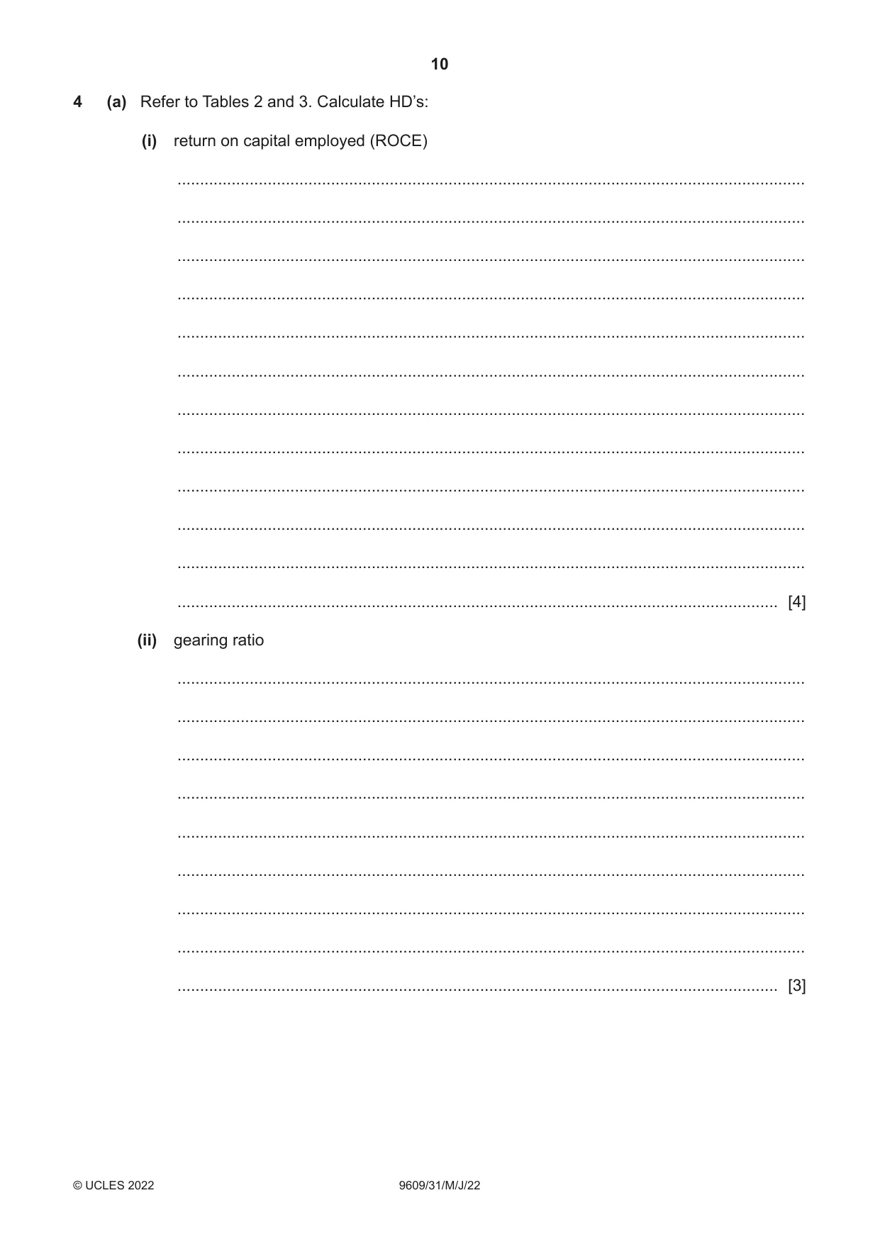 Cambridge A Level Business (for first examination in 2016) 9609 2022 May/June Paper 3 · Variant 1 question paper, page 10 of 20