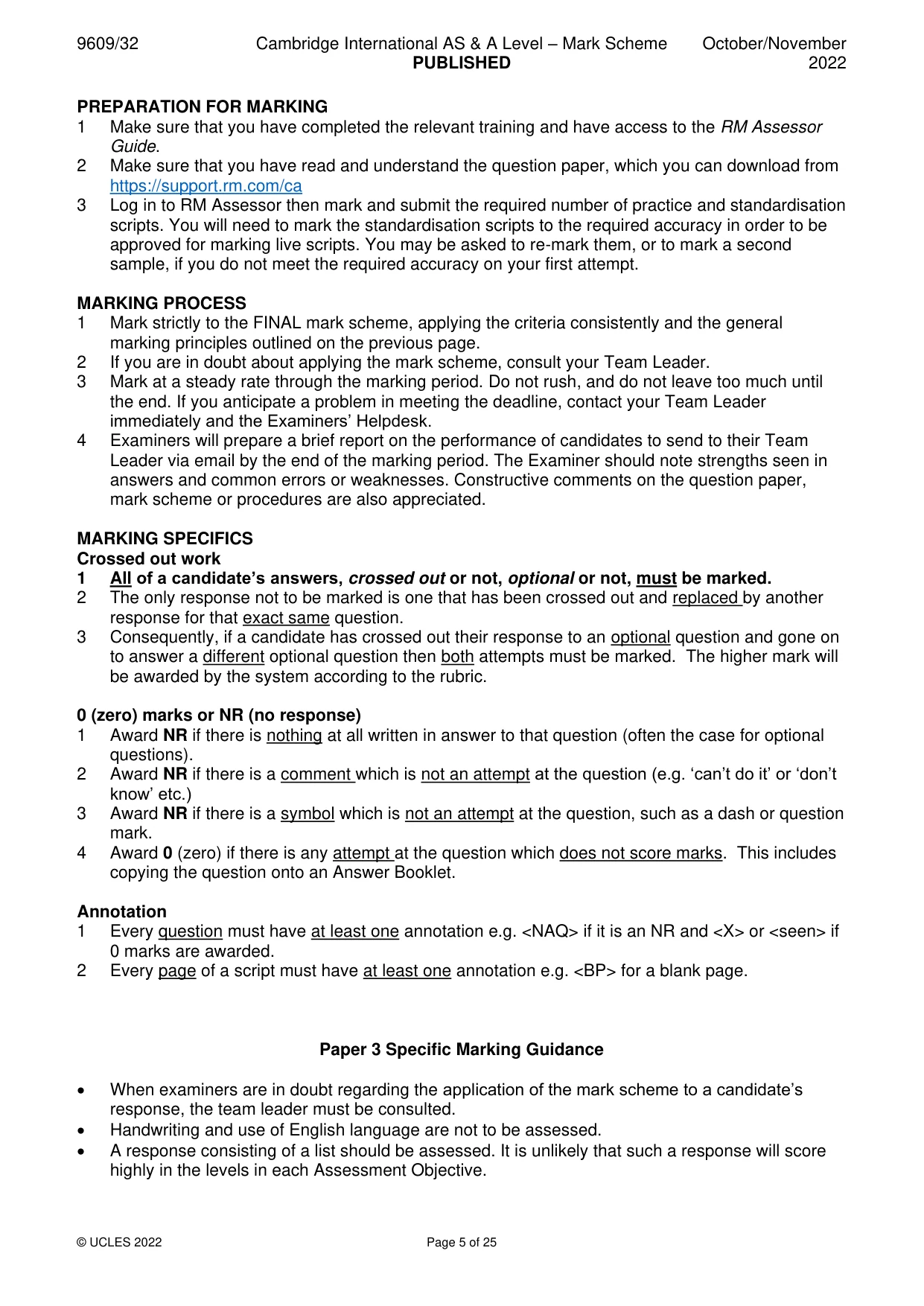 Mark scheme, page 5 of 25