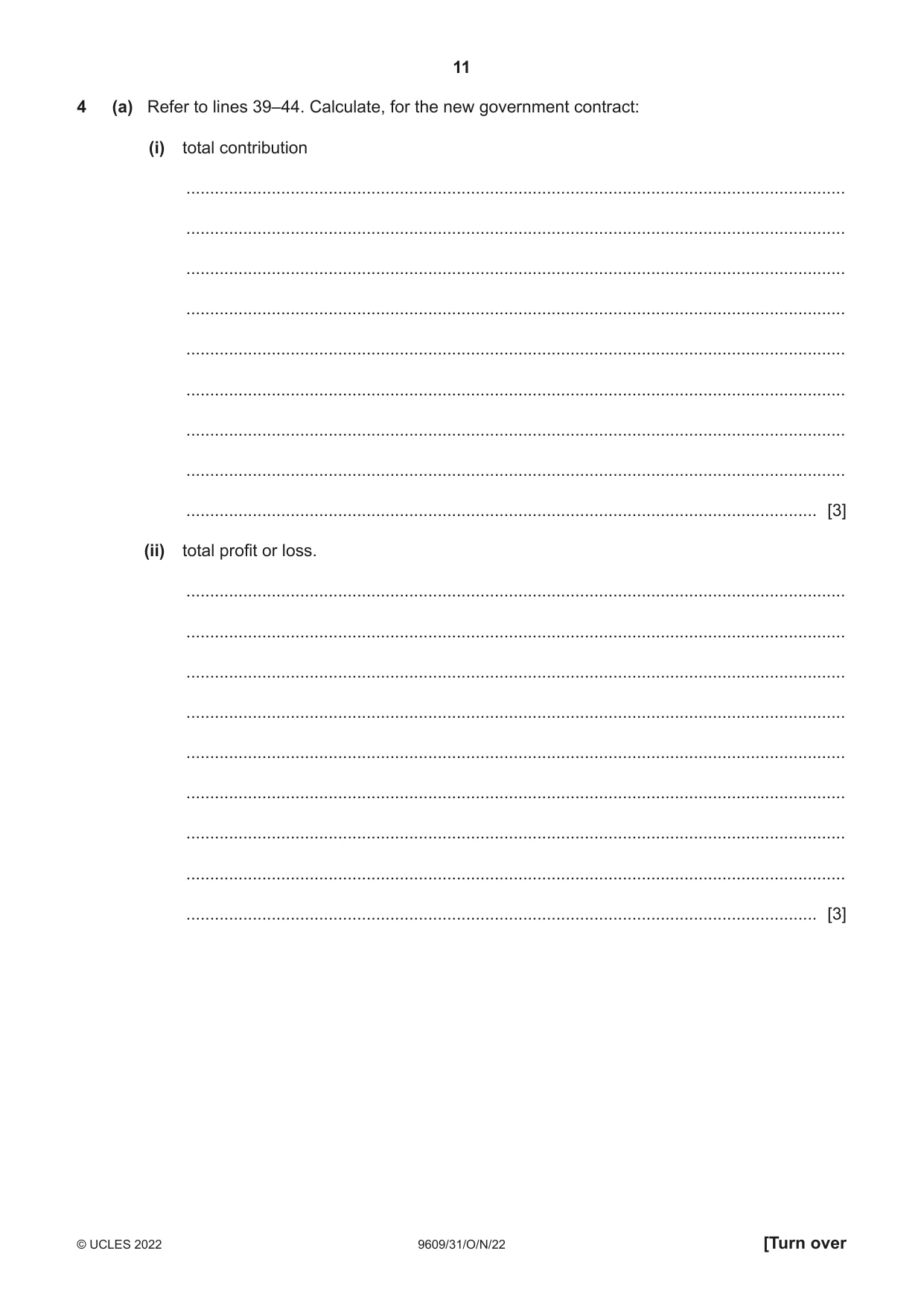 Cambridge A Level Business (for first examination in 2016) 9609 2022 Oct/Nov Paper 3 · Variant 1 question paper, page 11 of 20