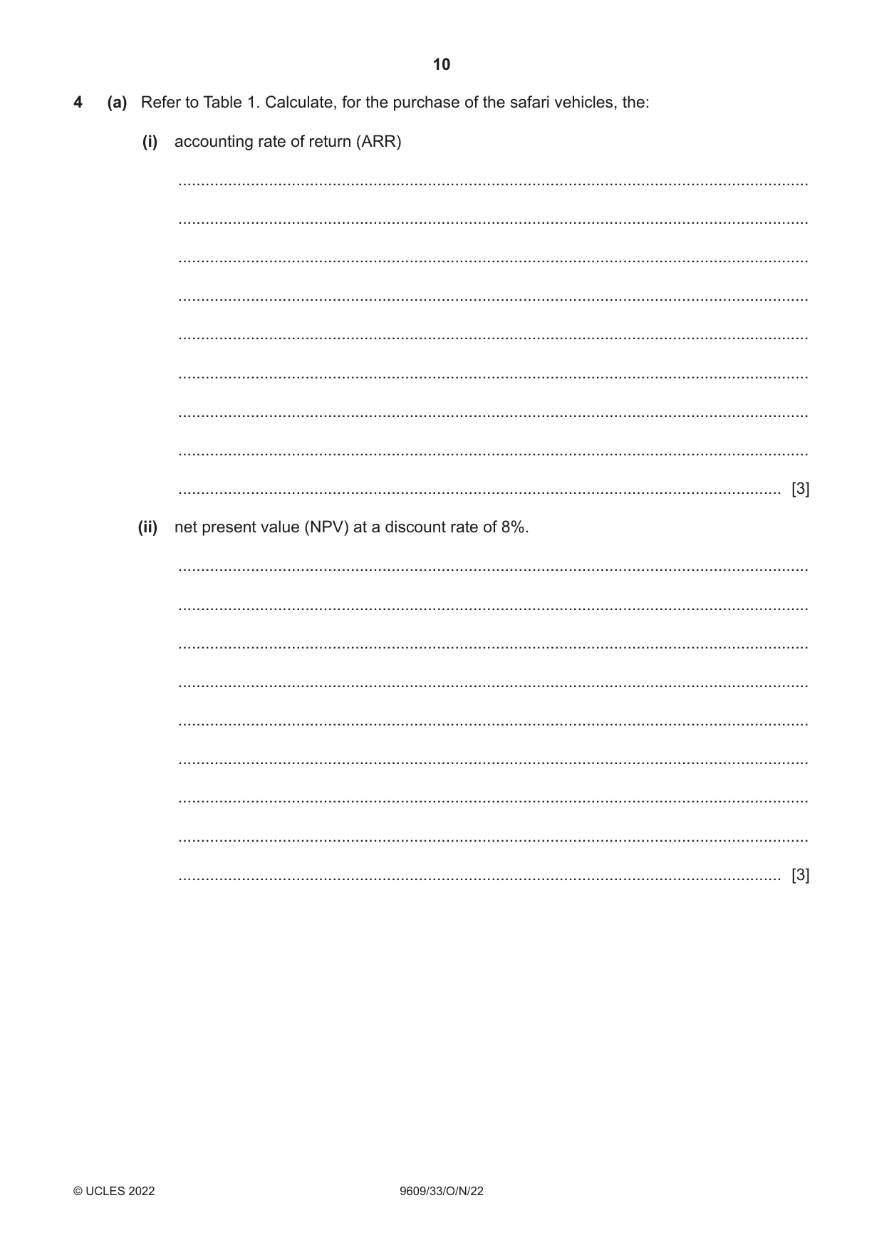 Cambridge A Level Business (for first examination in 2016) 9609 2022 Oct/Nov Paper 3 · Variant 3 question paper, page 10 of 20