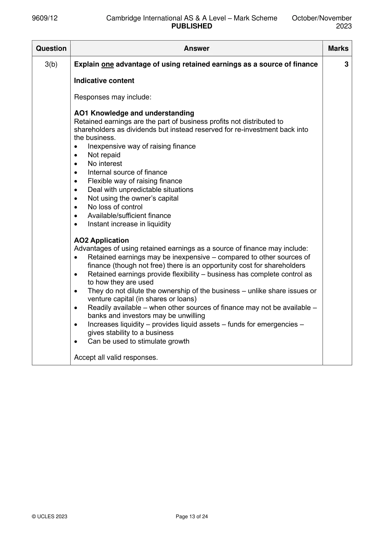 Mark scheme, page 13 of 24