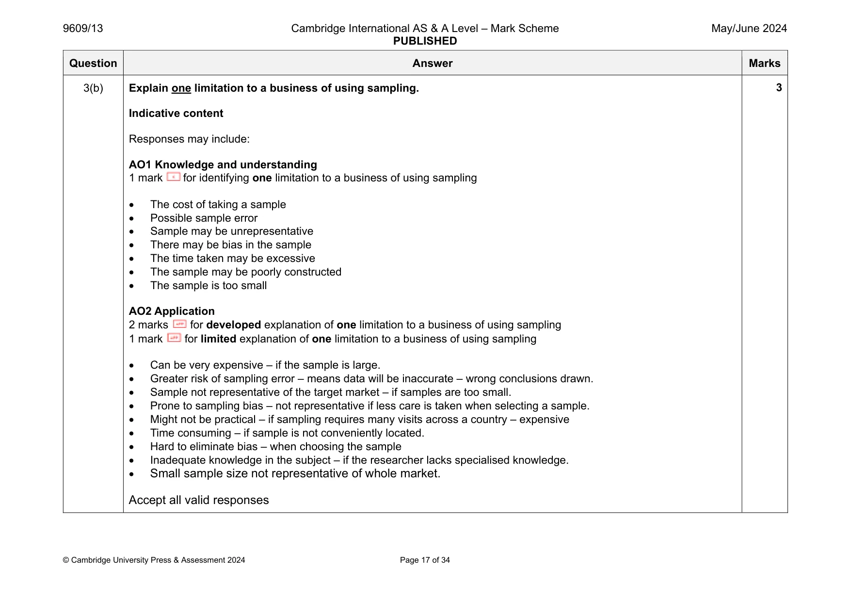 Mark scheme, page 17 of 34