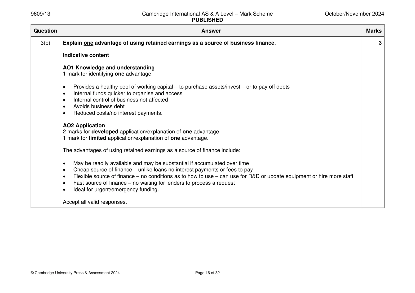 Mark scheme, page 16 of 32