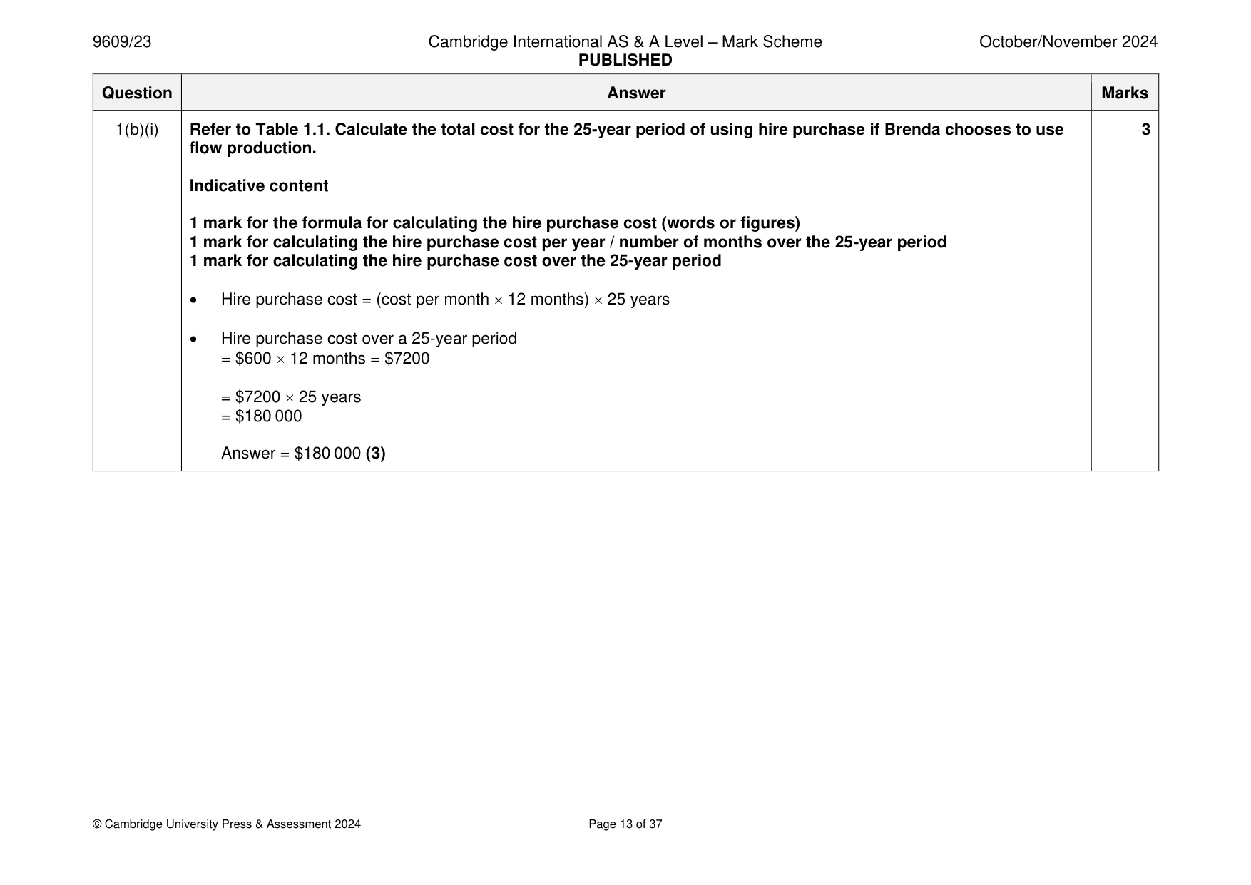 Mark scheme, page 13 of 37