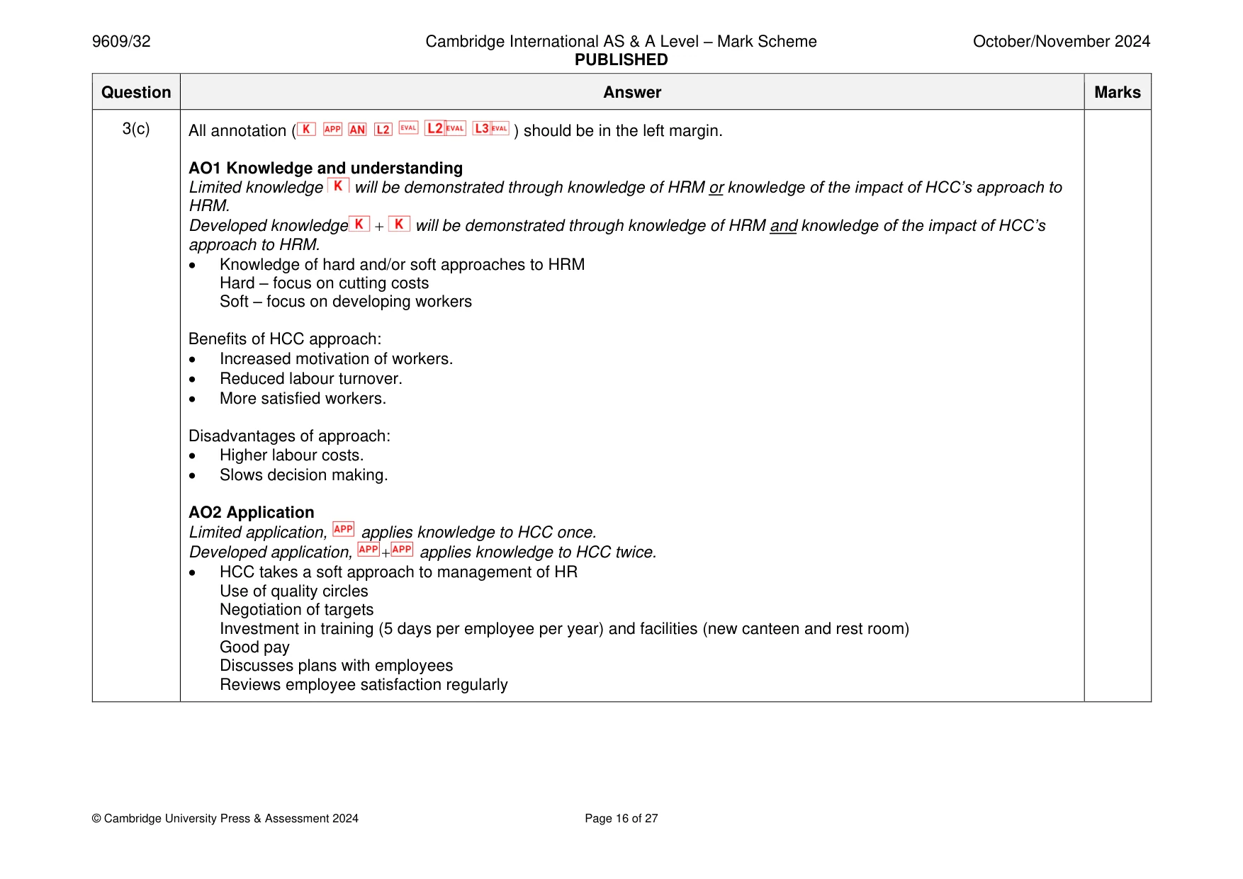 Mark scheme, page 16 of 27
