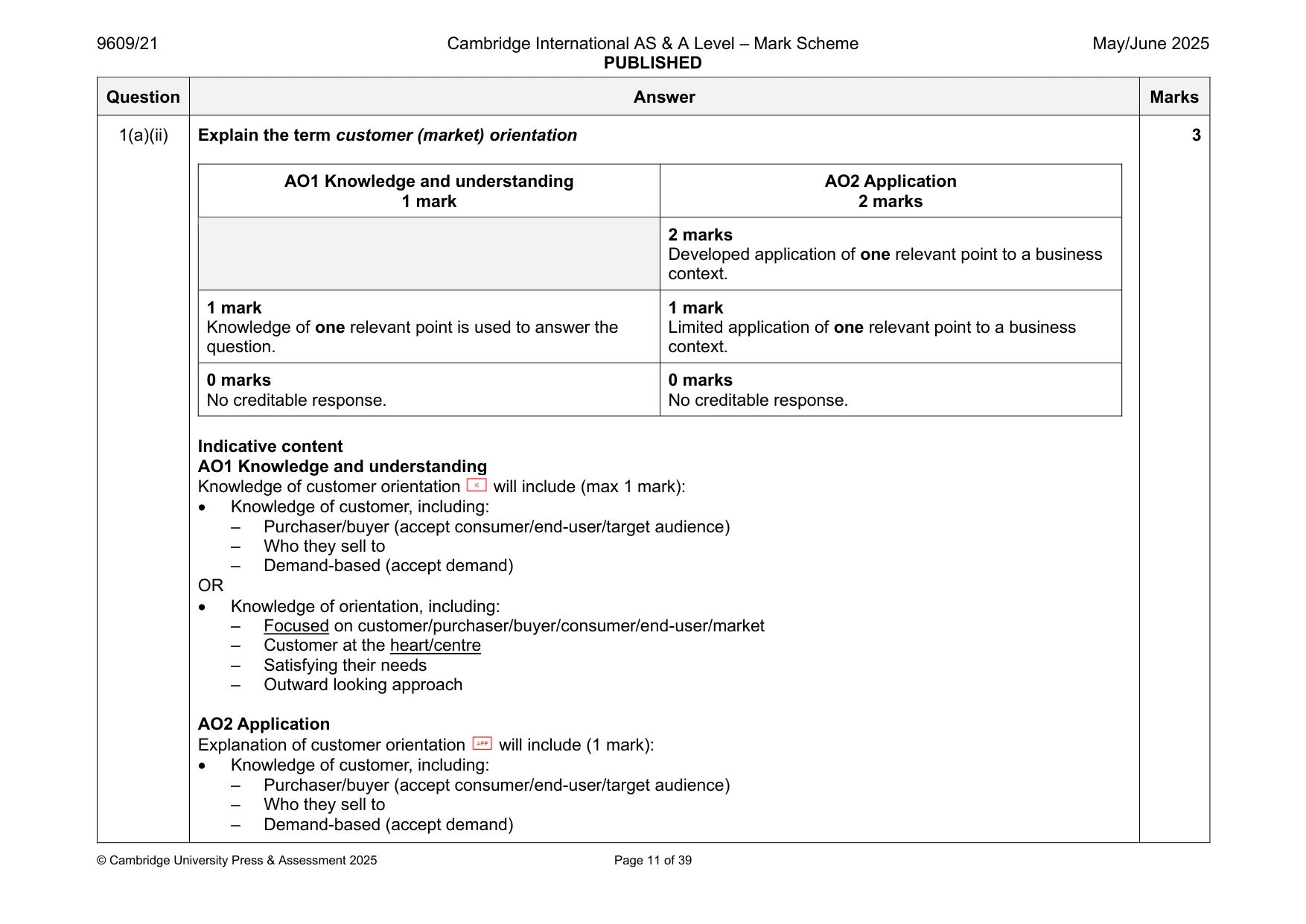 Mark scheme, page 11 of 39