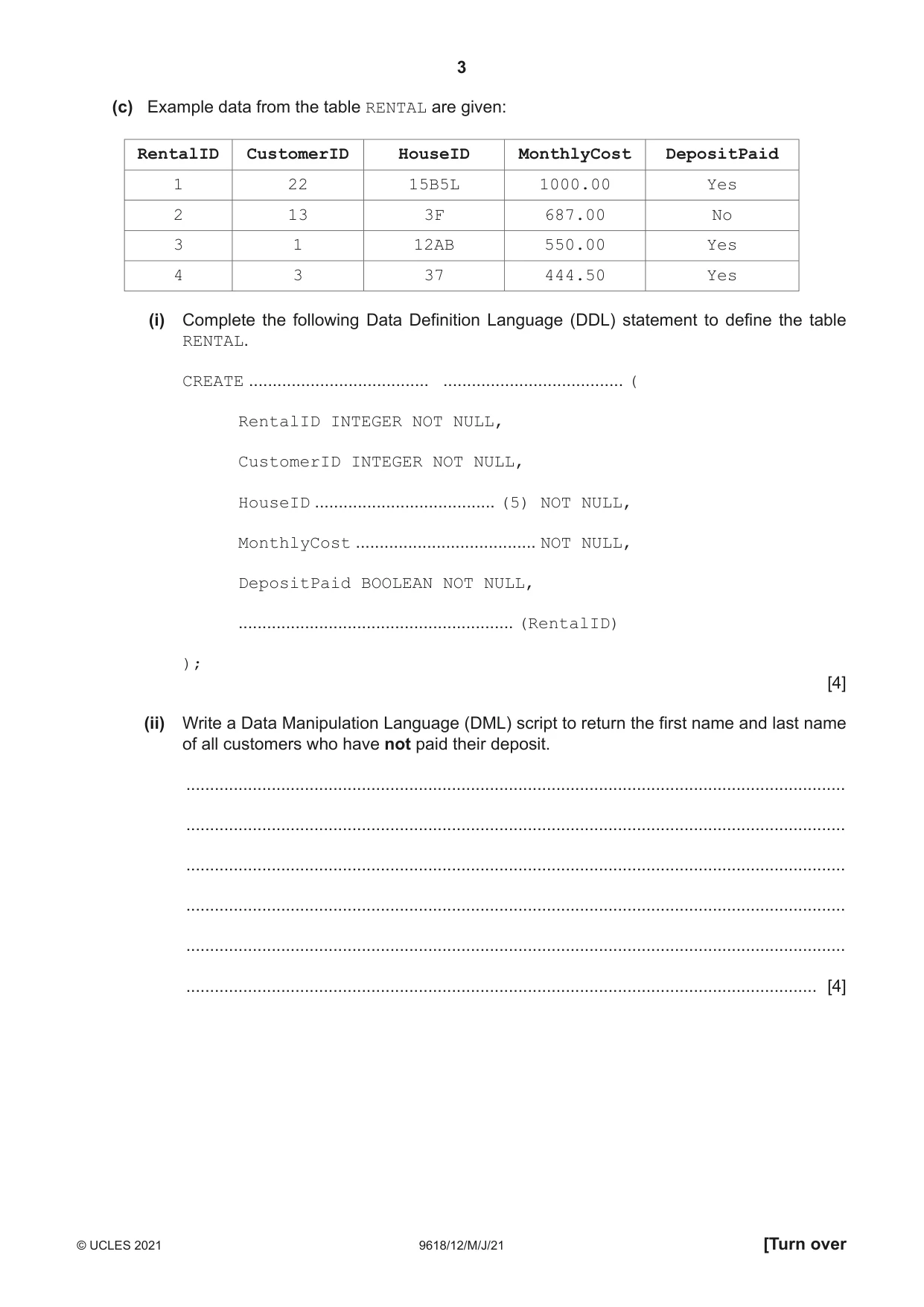 Cambridge A Level Computer Science 9618 2021 May/June Paper 1 · Variant 2 question paper, page 3 of 16