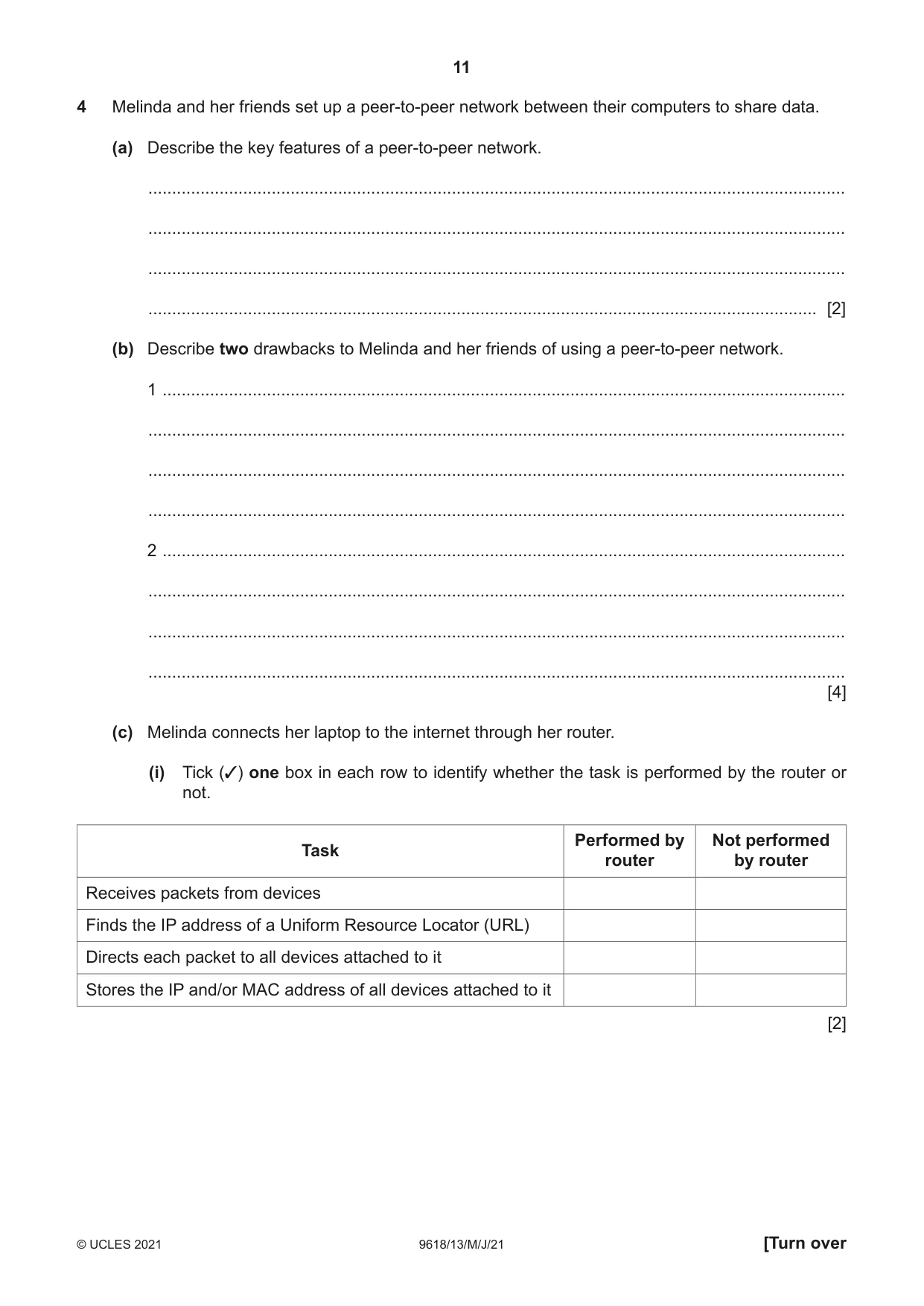 Cambridge A Level Computer Science 9618 2021 May/June Paper 1 · Variant 3 question paper, page 11 of 16