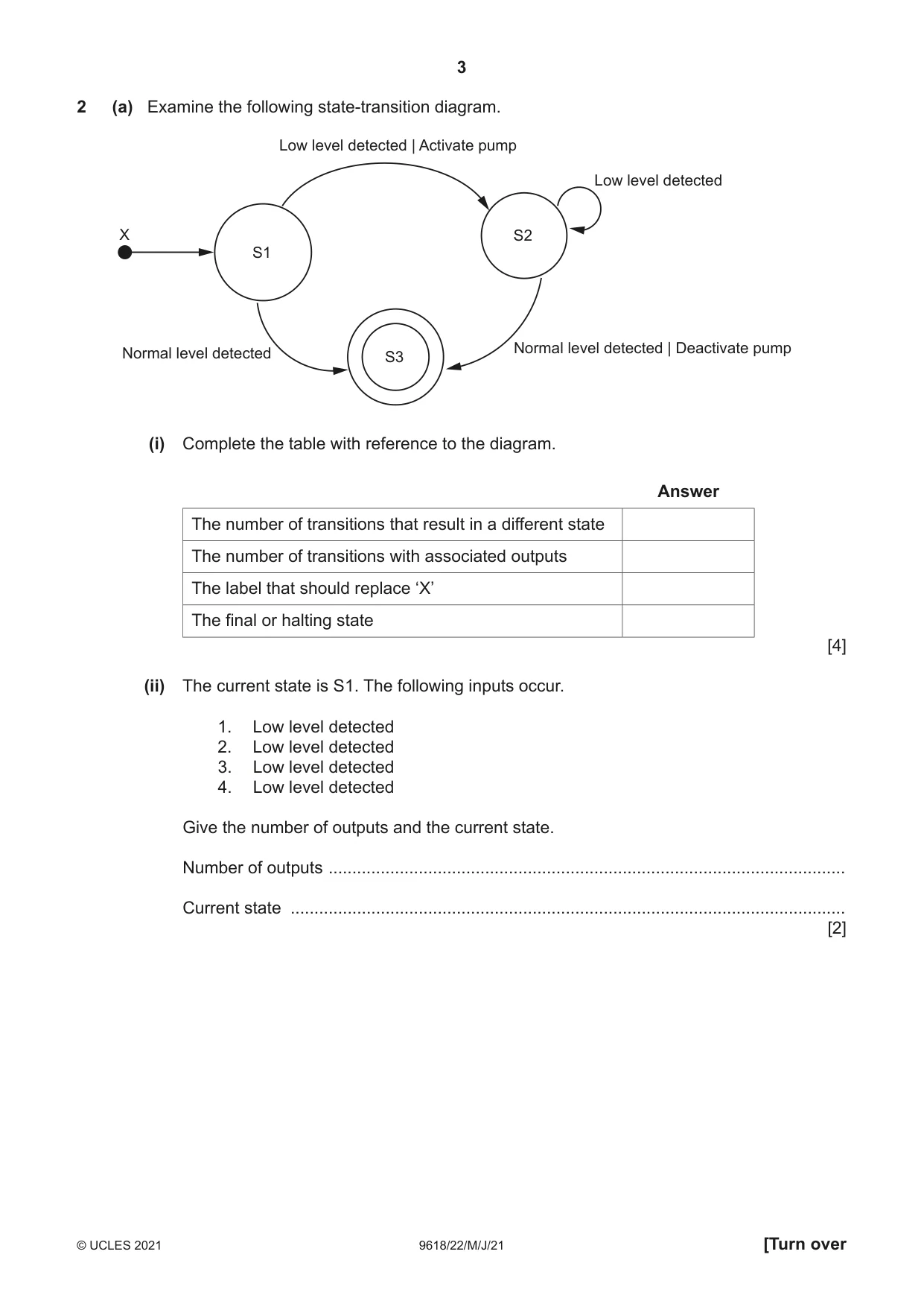 Cambridge A Level Computer Science 9618 2021 May/June Paper 2 · Variant 2 question paper, page 3 of 16