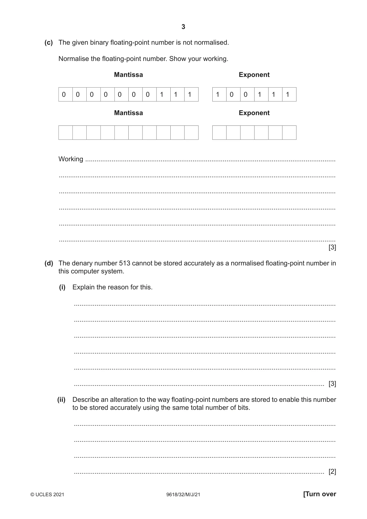 Cambridge A Level Computer Science 9618 2021 May/June Paper 3 · Variant 2 question paper, page 3 of 12