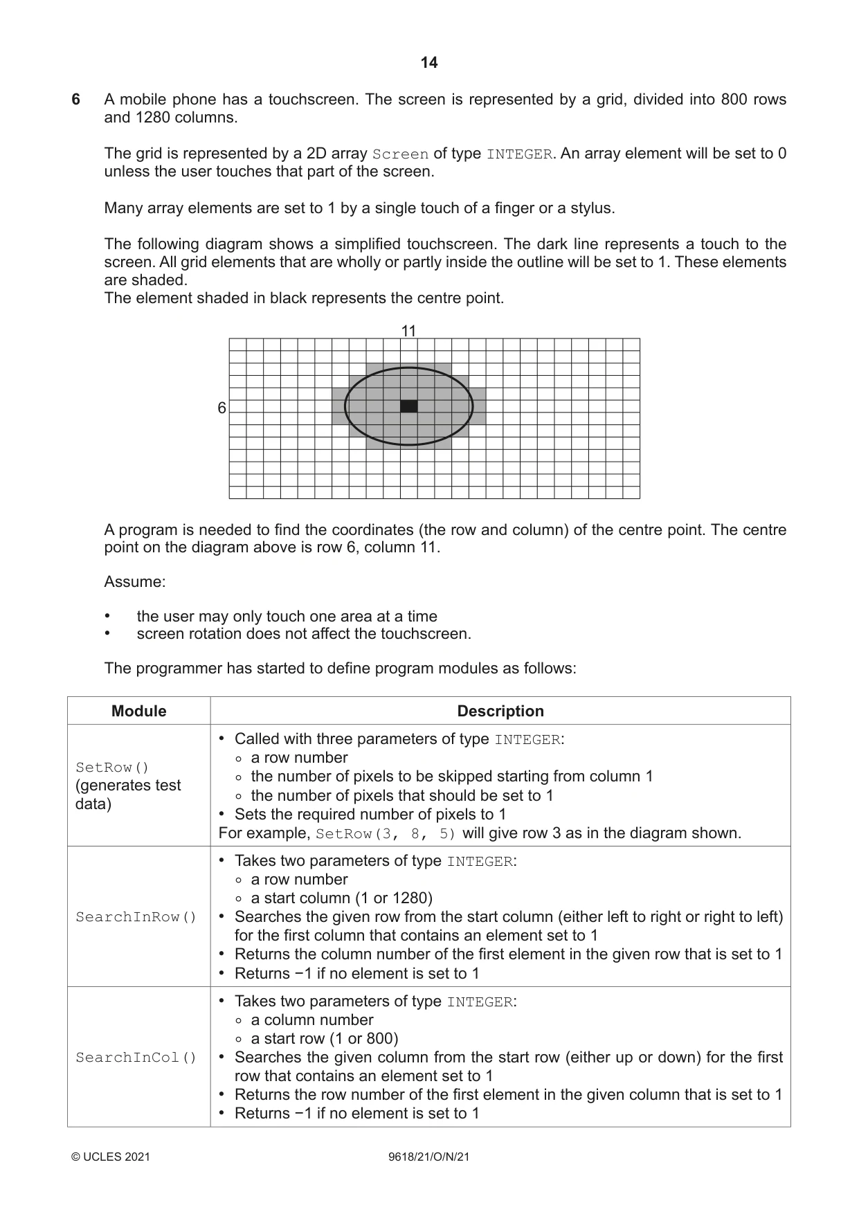 Cambridge A Level Computer Science 9618 2021 Oct/Nov Paper 2 · Variant 1 question paper, page 14 of 20
