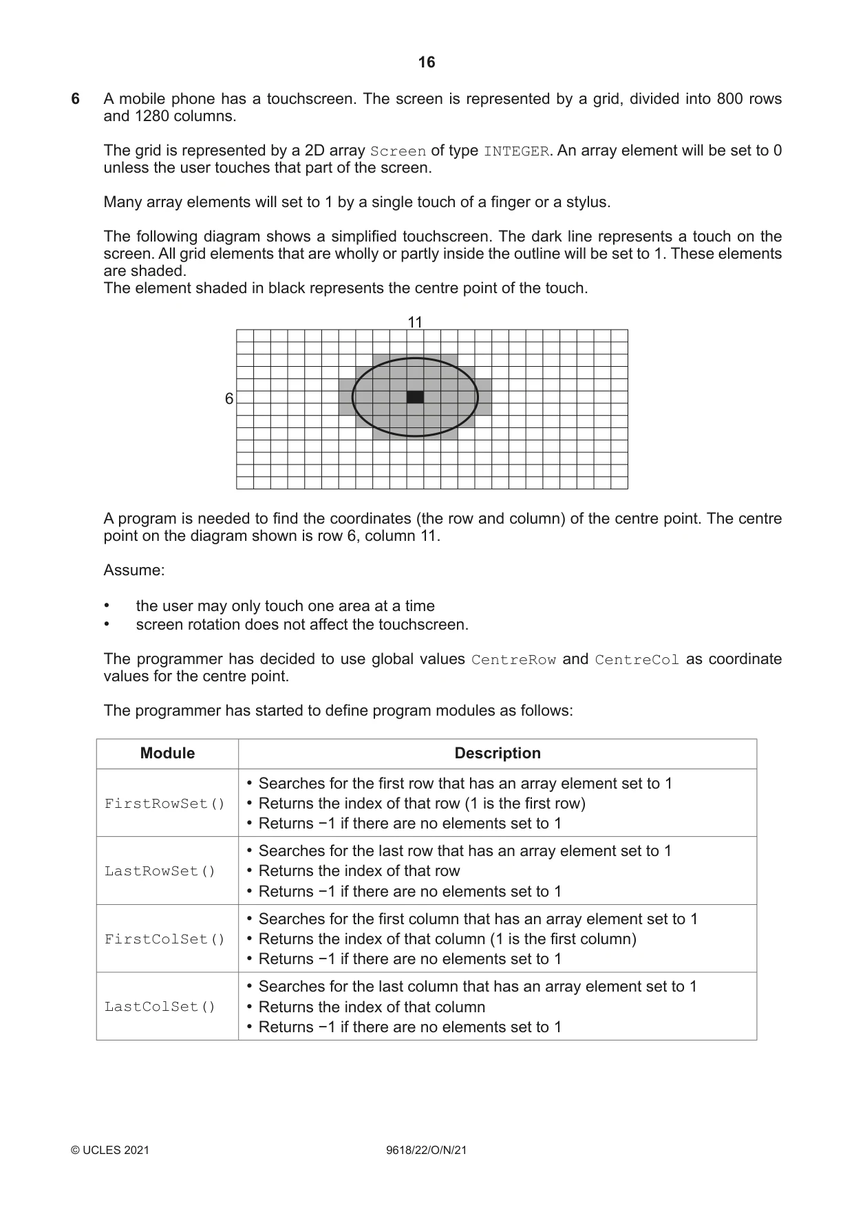 Cambridge A Level Computer Science 9618 2021 Oct/Nov Paper 2 · Variant 2 question paper, page 16 of 20