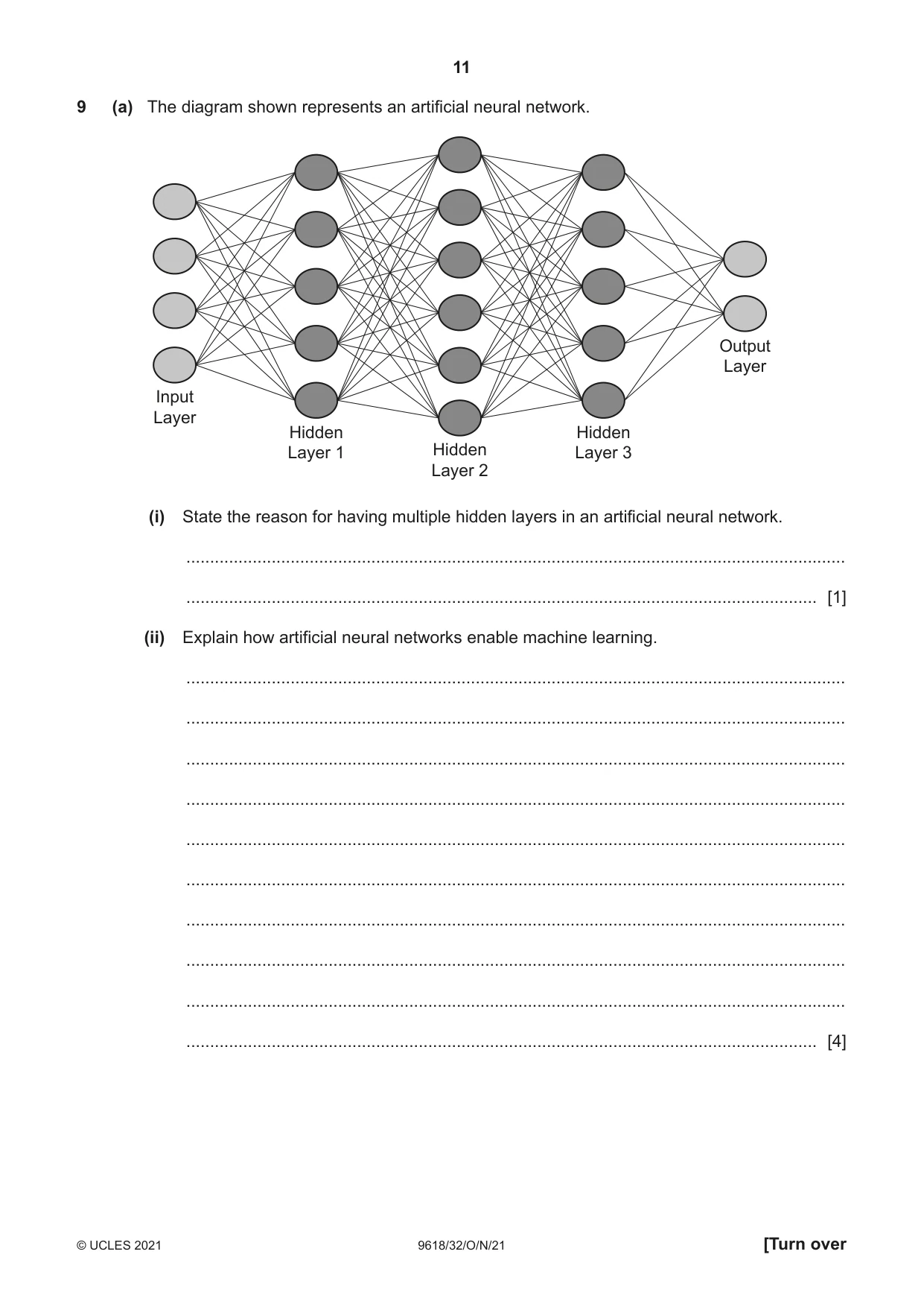 Cambridge A Level Computer Science 9618 2021 Oct/Nov Paper 3 · Variant 2 question paper, page 11 of 16