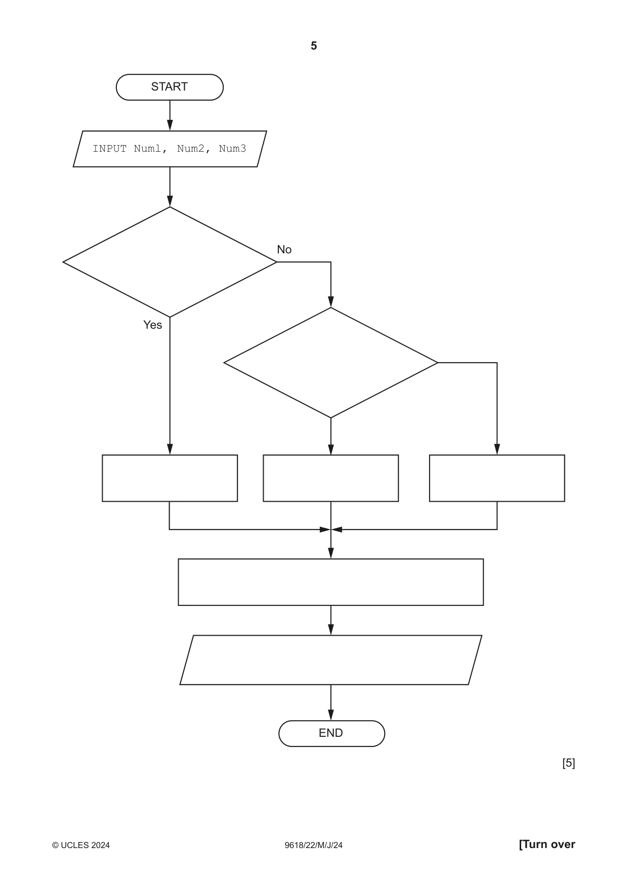 Cambridge A Level Computer Science 9618 2024 May/June Paper 2 · Variant 2 question paper, page 5 of 24