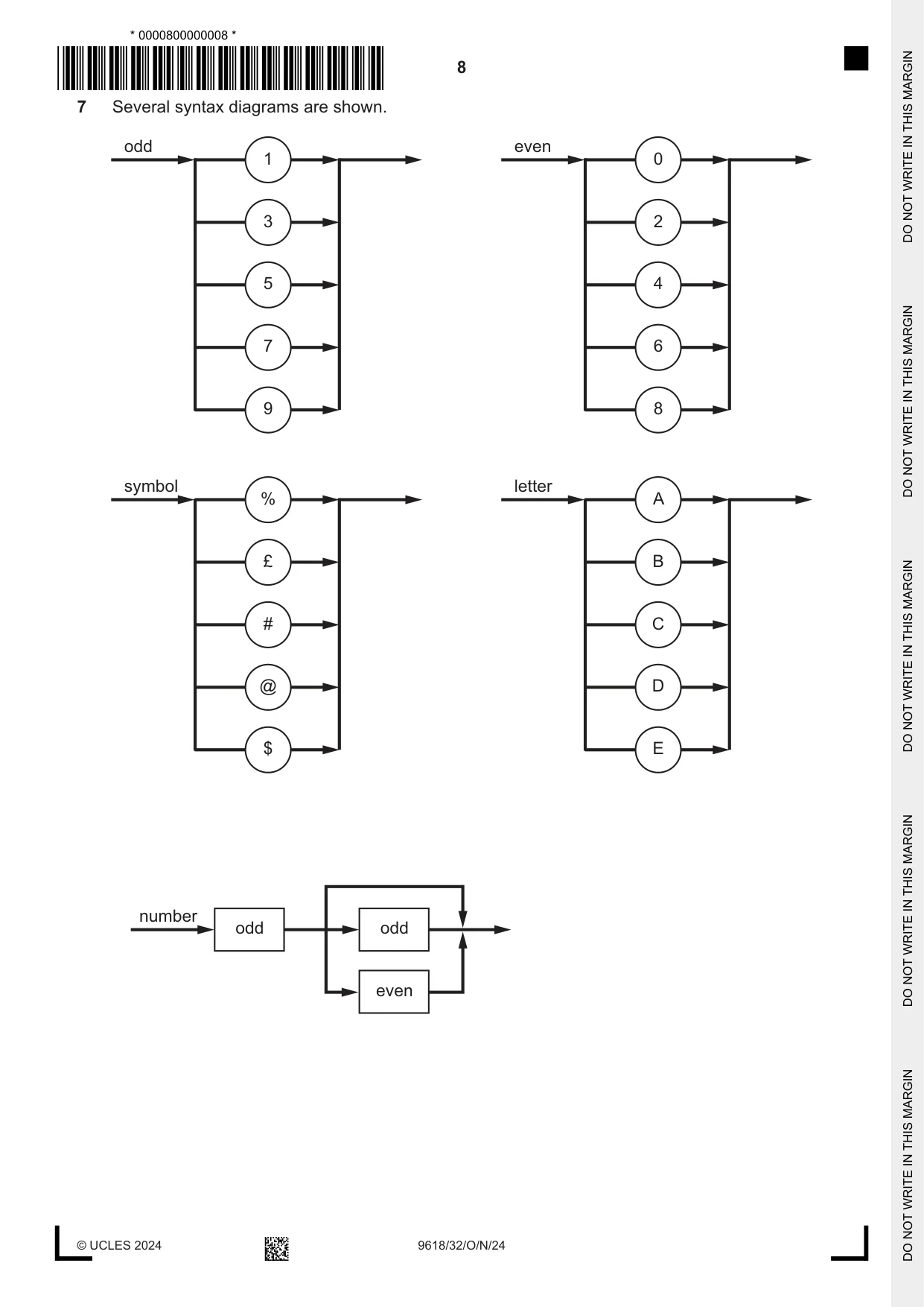 Cambridge A Level Computer Science 9618 2024 Oct/Nov Paper 3 · Variant 2 question paper, page 8 of 16
