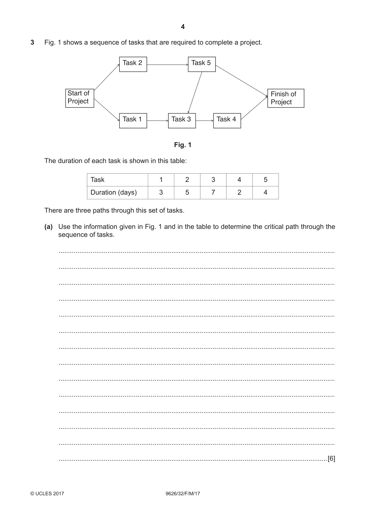 Cambridge A Level Information Technology (from 2017) 9626 2017 Feb/March Paper 3 · Variant 2 question paper, page 4 of 16