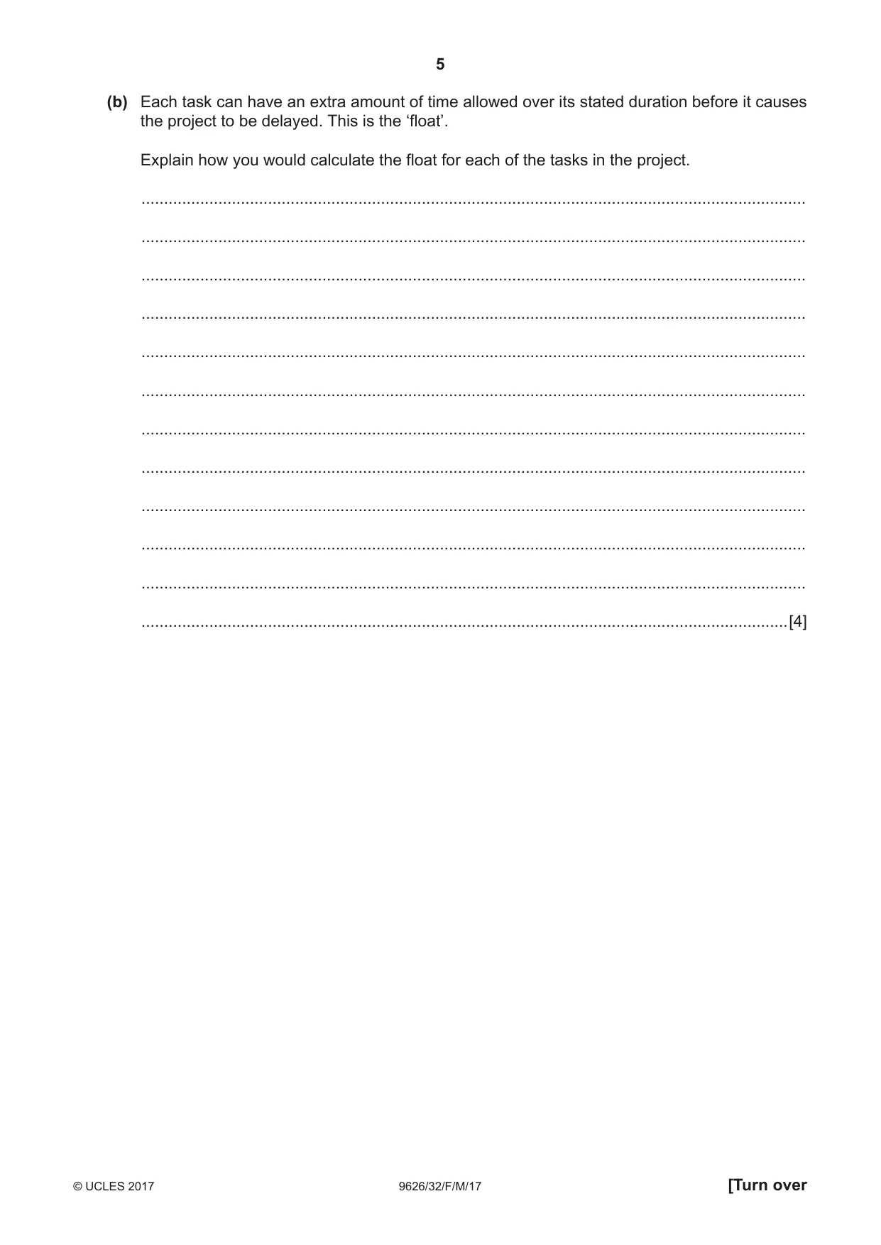 Cambridge A Level Information Technology (from 2017) 9626 2017 Feb/March Paper 3 · Variant 2 question paper, page 5 of 16
