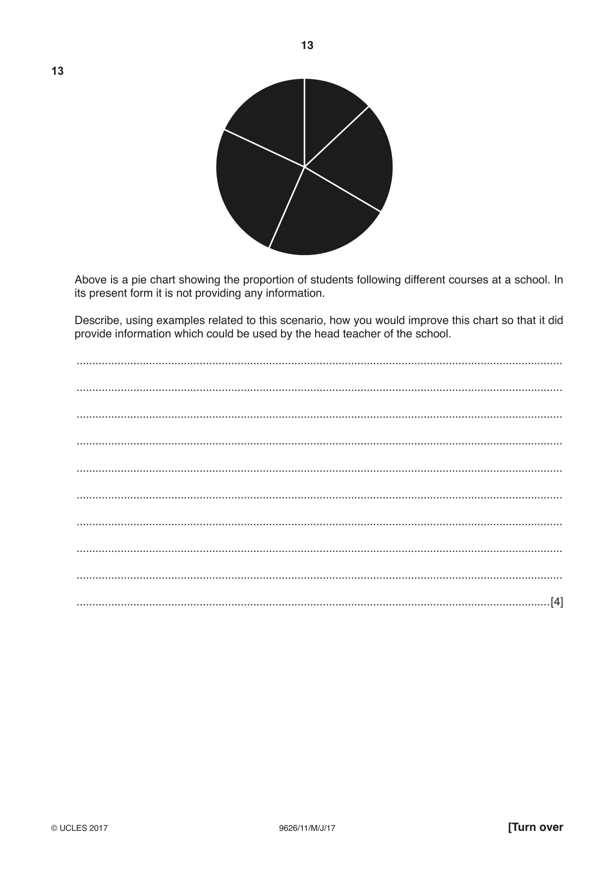 Cambridge A Level Information Technology (from 2017) 9626 2017 May/June Paper 1 · Variant 1 question paper, page 13 of 16