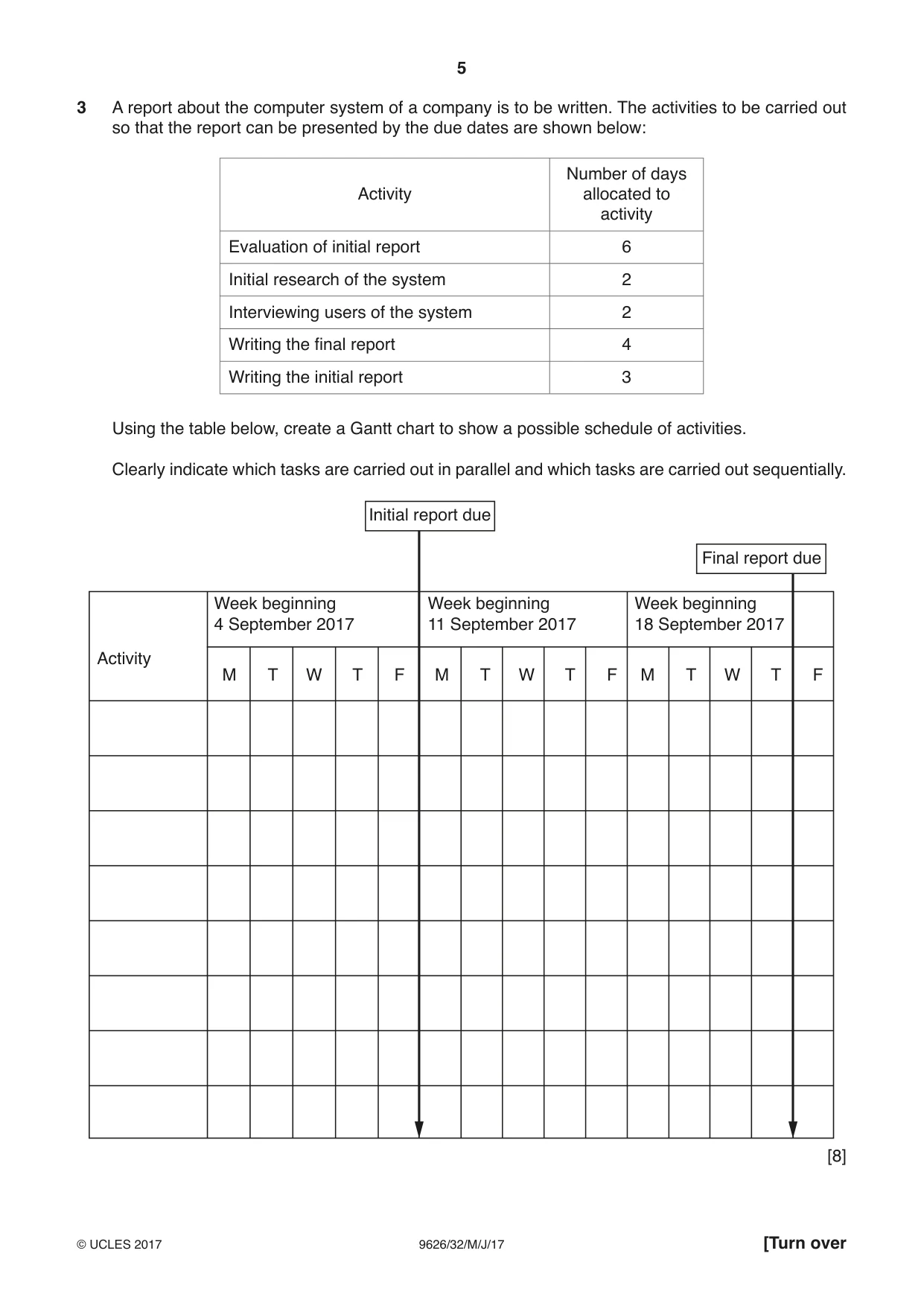 Cambridge A Level Information Technology (from 2017) 9626 2017 May/June Paper 3 · Variant 2 question paper, page 5 of 20