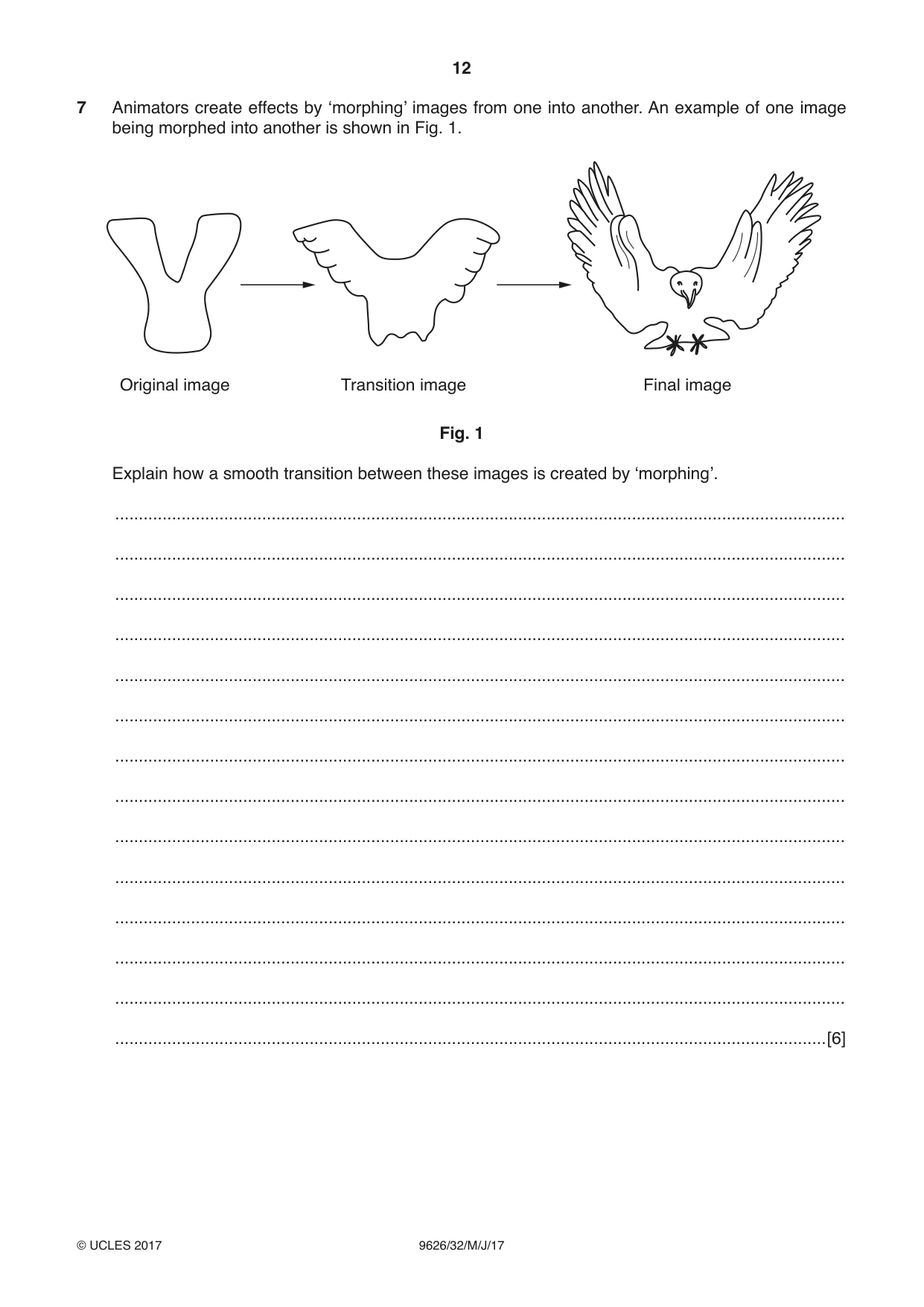 Cambridge A Level Information Technology (from 2017) 9626 2017 May/June Paper 3 · Variant 2 question paper, page 12 of 20
