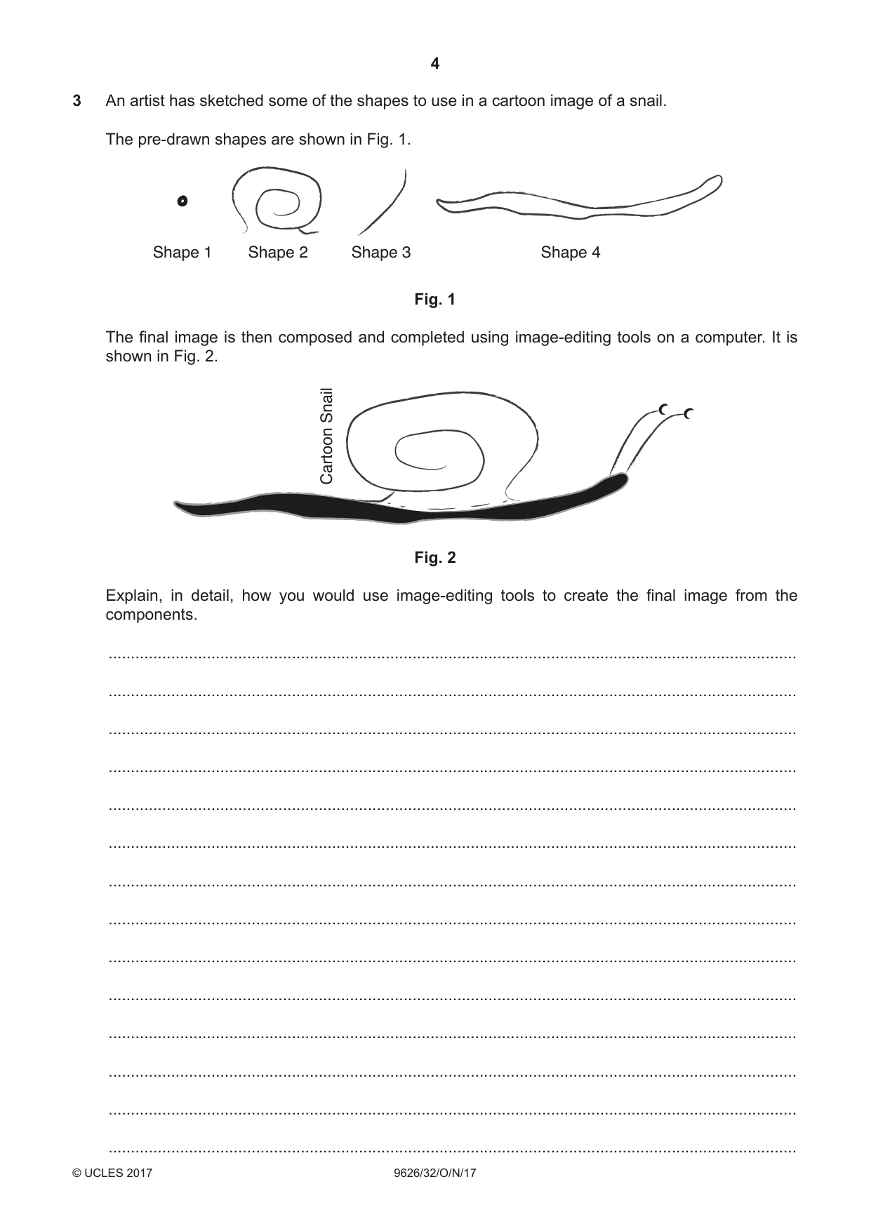 Cambridge A Level Information Technology (from 2017) 9626 2017 Oct/Nov Paper 3 · Variant 2 question paper, page 4 of 16