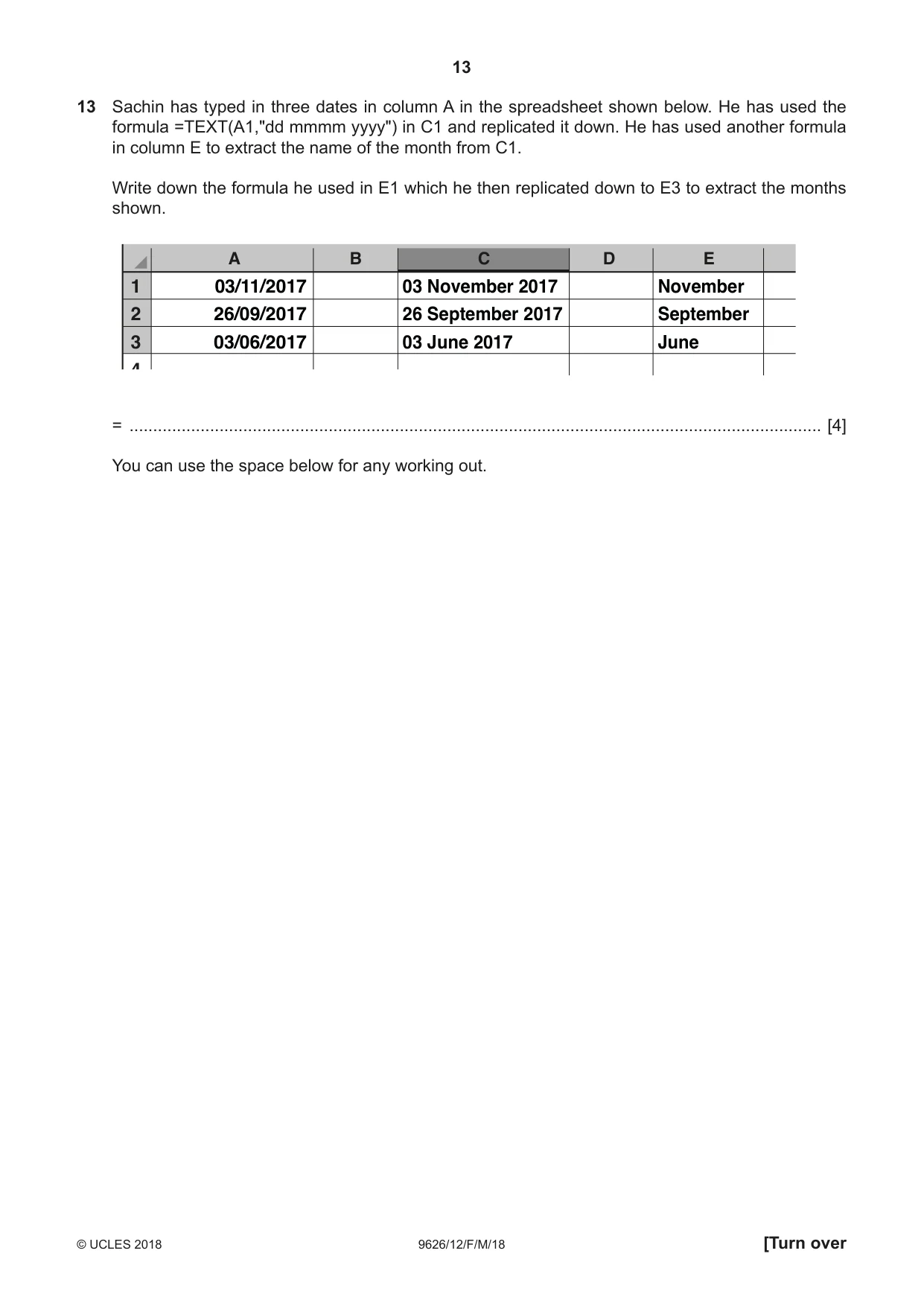 Cambridge A Level Information Technology (from 2017) 9626 2018 Feb/March Paper 1 · Variant 2 question paper, page 13 of 16