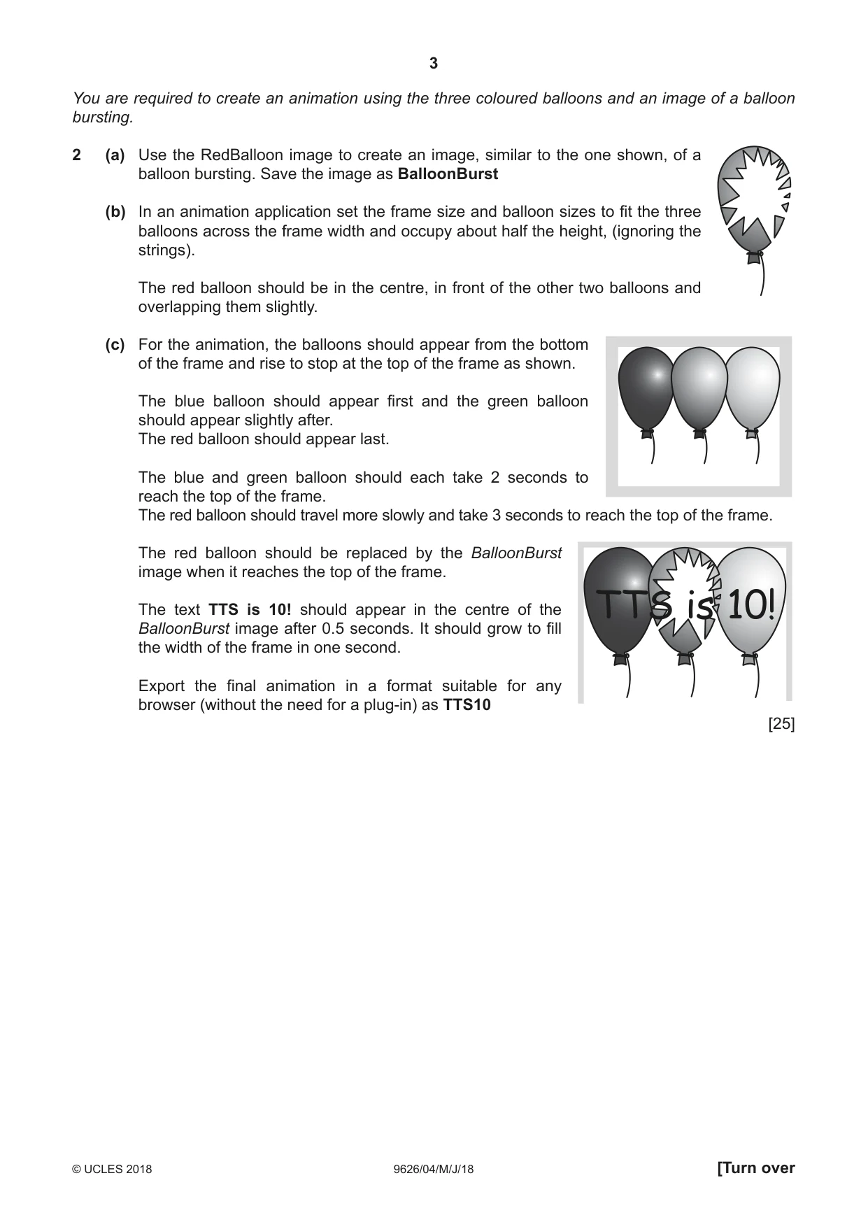 Cambridge A Level Information Technology (from 2017) 9626 2018 May/June Paper 4 · Variant 0 question paper, page 3 of 8