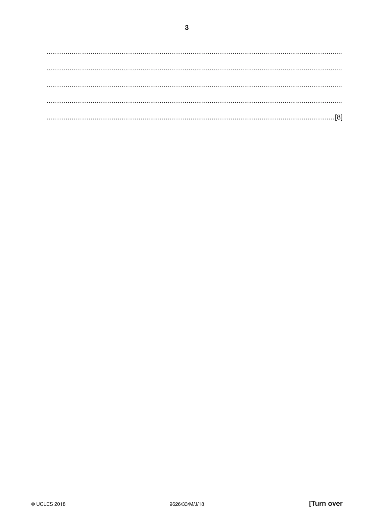 Cambridge A Level Information Technology (from 2017) 9626 2018 May/June Paper 3 · Variant 3 question paper, page 3 of 16