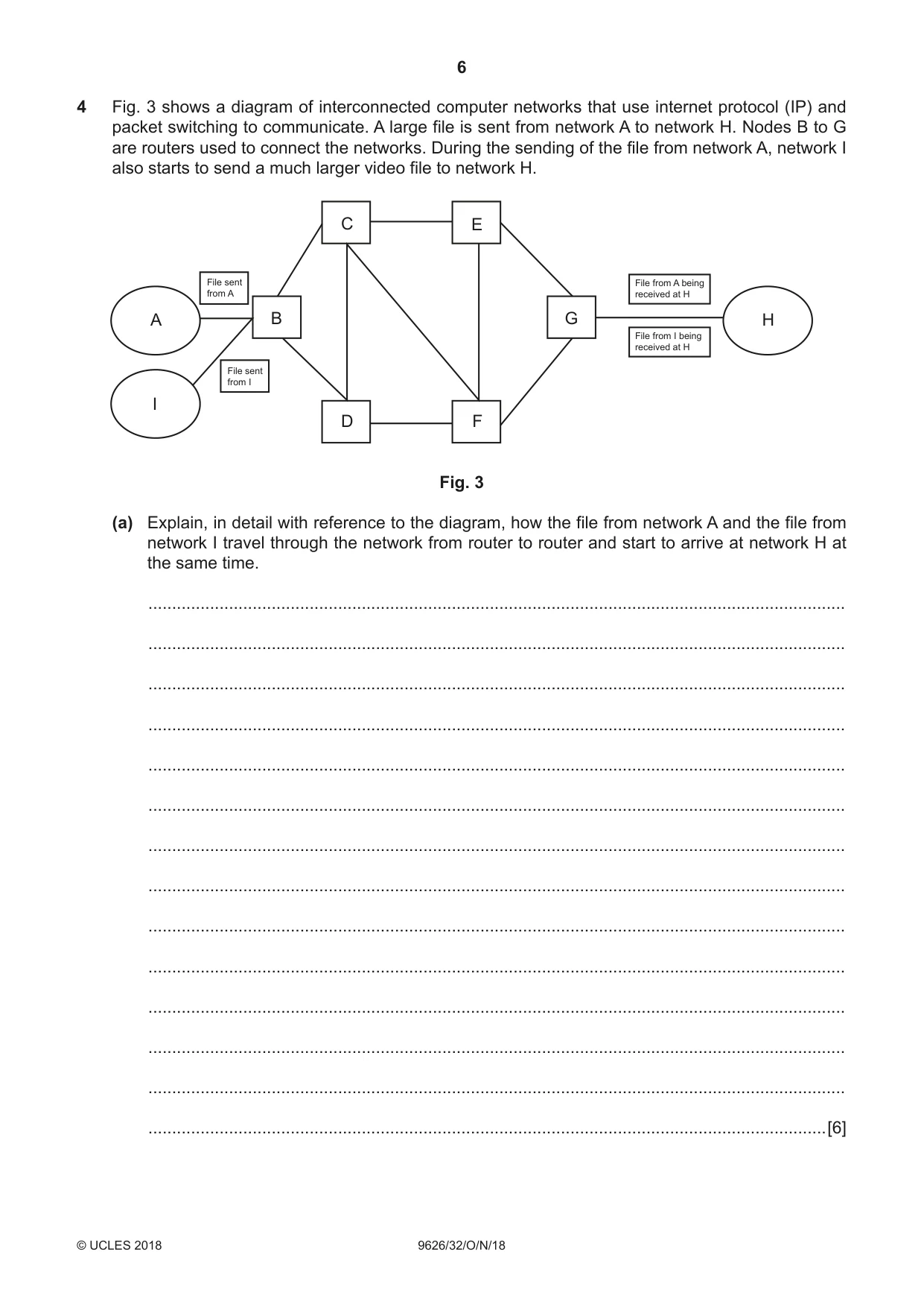 Cambridge A Level Information Technology (from 2017) 9626 2018 Oct/Nov Paper 3 · Variant 2 question paper, page 6 of 16