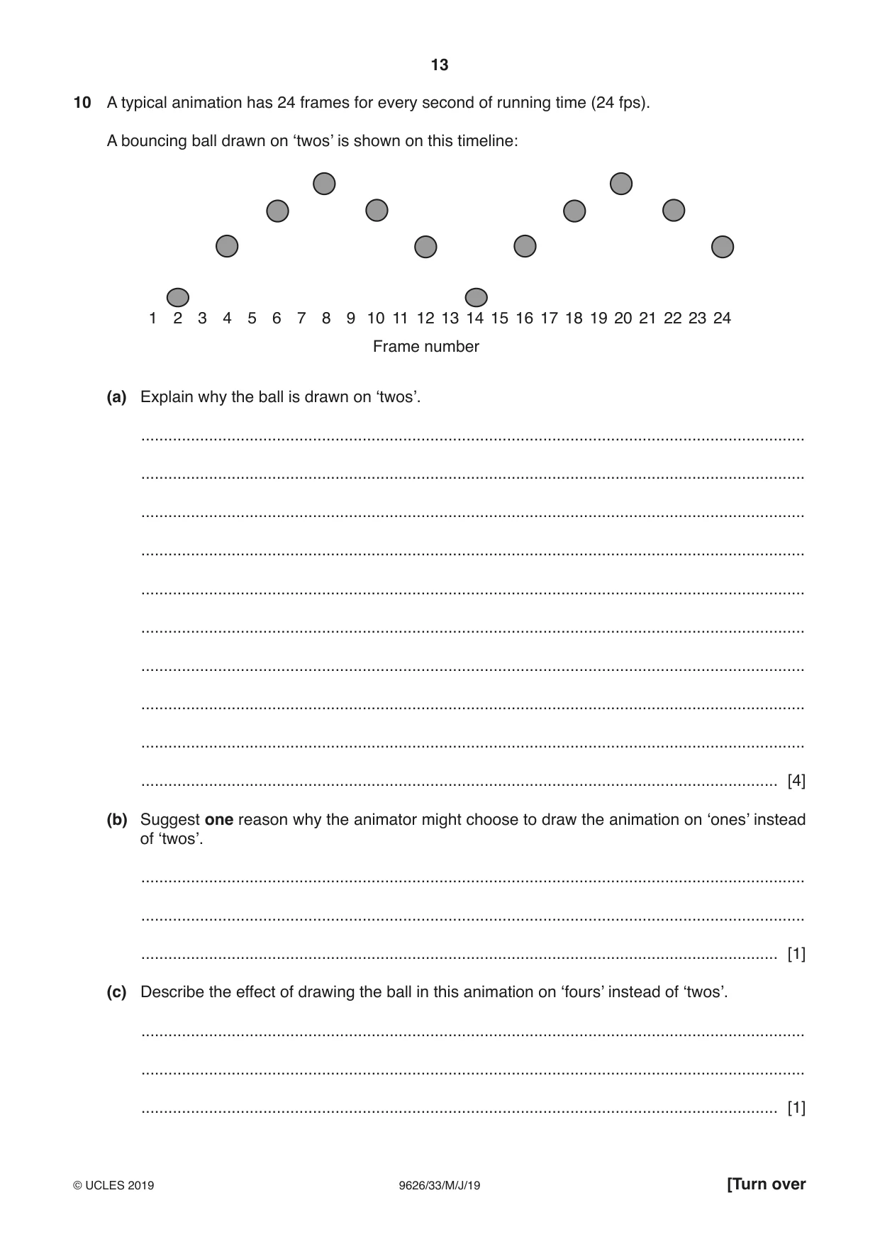 Cambridge A Level Information Technology (from 2017) 9626 2019 May/June Paper 3 · Variant 3 question paper, page 13 of 16