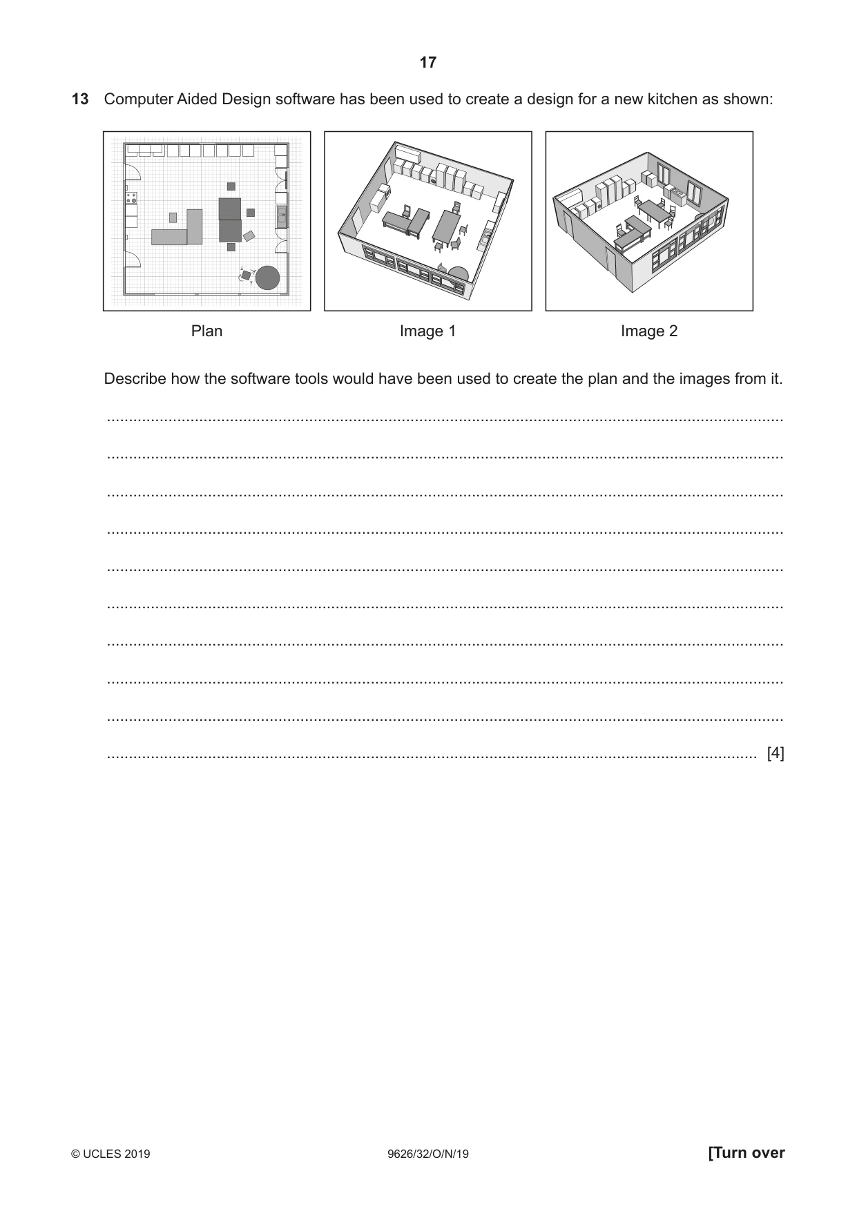 Cambridge A Level Information Technology (from 2017) 9626 2019 Oct/Nov Paper 3 · Variant 2 question paper, page 17 of 20