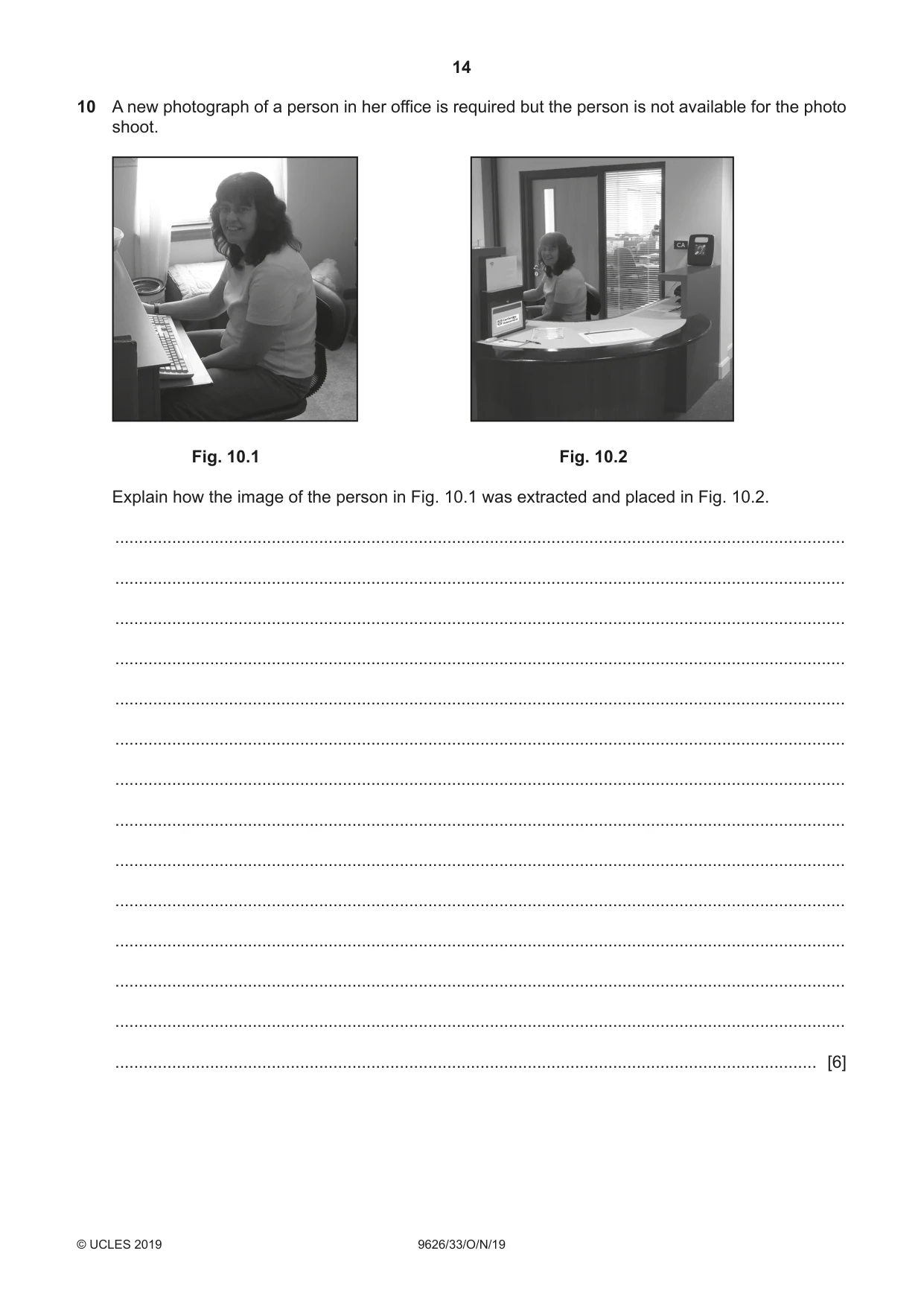 Cambridge A Level Information Technology (from 2017) 9626 2019 Oct/Nov Paper 3 · Variant 3 question paper, page 14 of 20