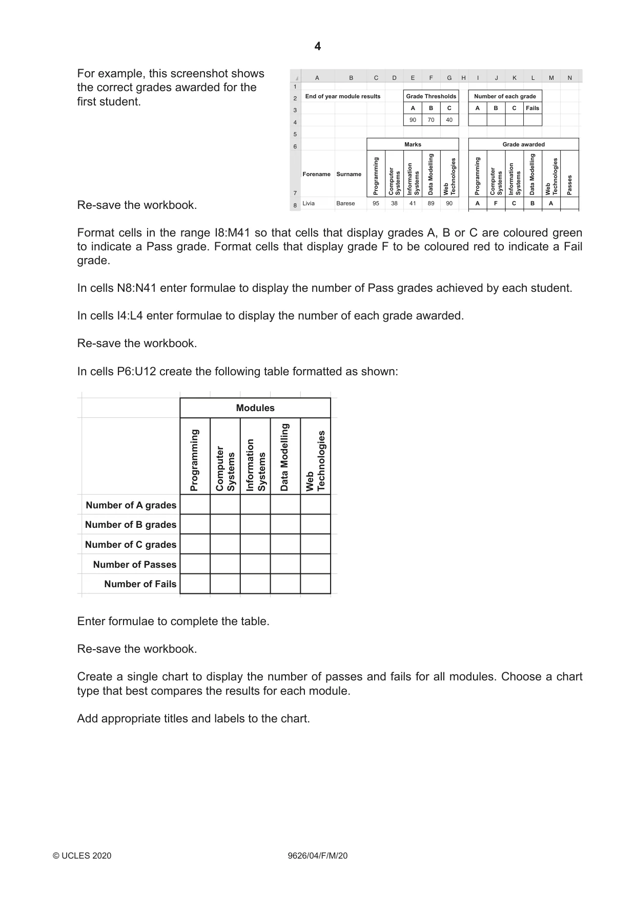 Cambridge A Level Information Technology (from 2017) 9626 2020 Feb/March Paper 4 · Variant 0 question paper, page 4 of 12