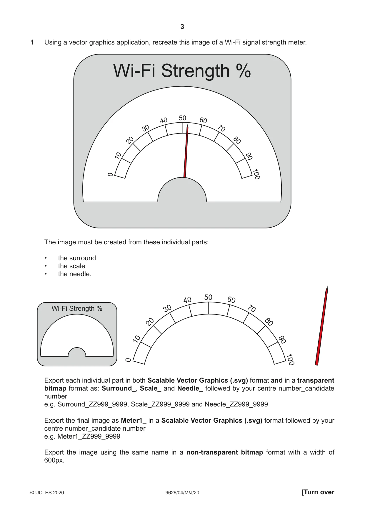 Cambridge A Level Information Technology (from 2017) 9626 2020 May/June Paper 4 · Variant 0 question paper, page 3 of 8